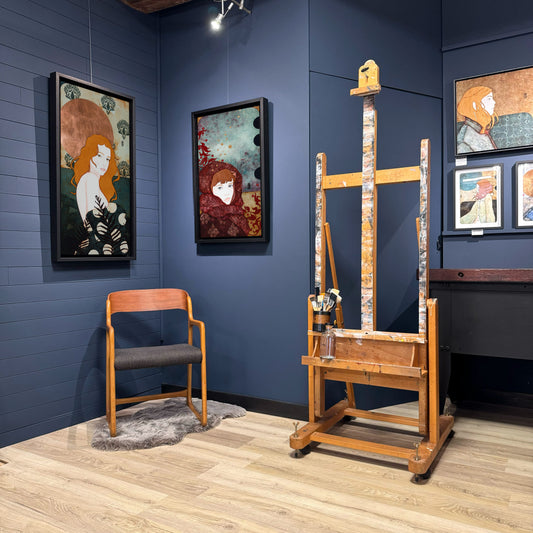 peinture originale portrait féminin lalou kraffe