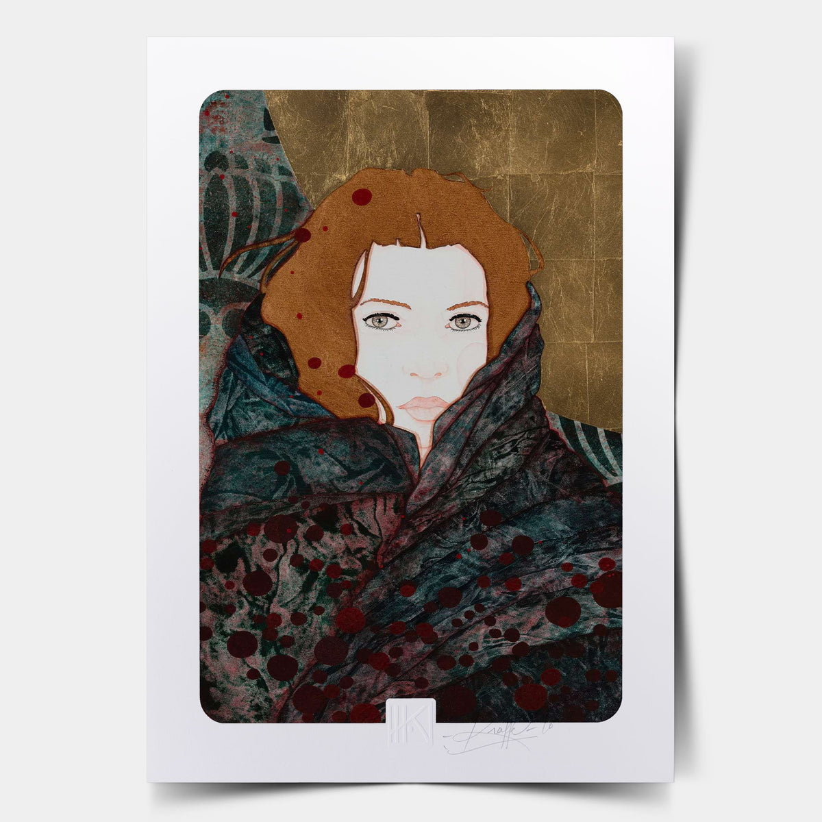 Féminin, délicatesse, portraits, artiste femme contemporaine, raffinement, art nouveau en Normandie et Bretagne