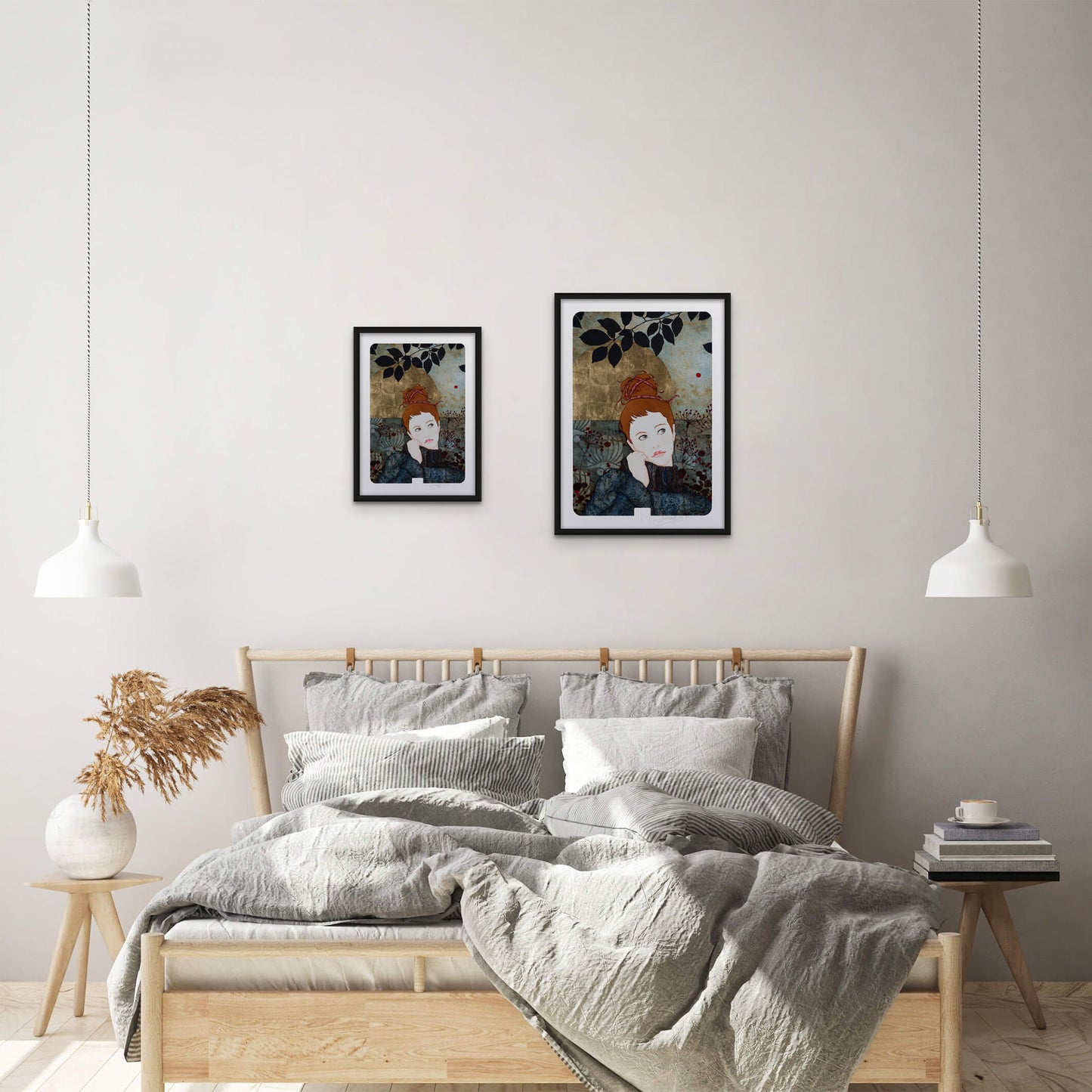 Portrait féminin Tirage d’art Lalou Kraffe Auray Pont Aven Honfleur 