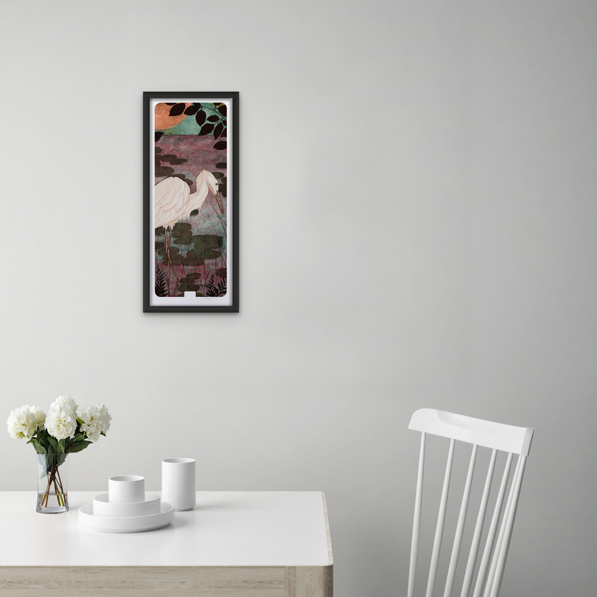 Aigrettes et nature, Galerie KLE, Lalou Kraffe, poésie, figuratif