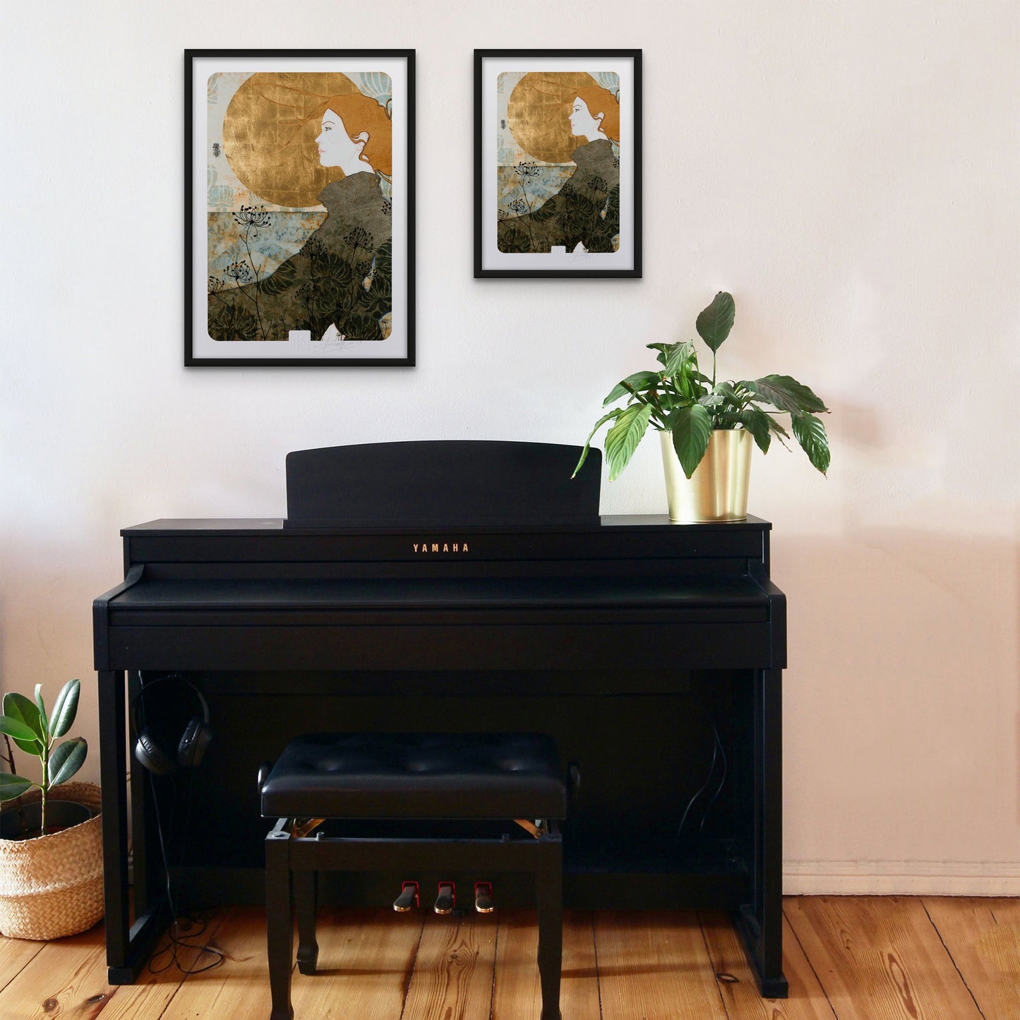 Portrait féminin Tirage d’art Lalou Kraffe Auray Pont Aven Honfleur 