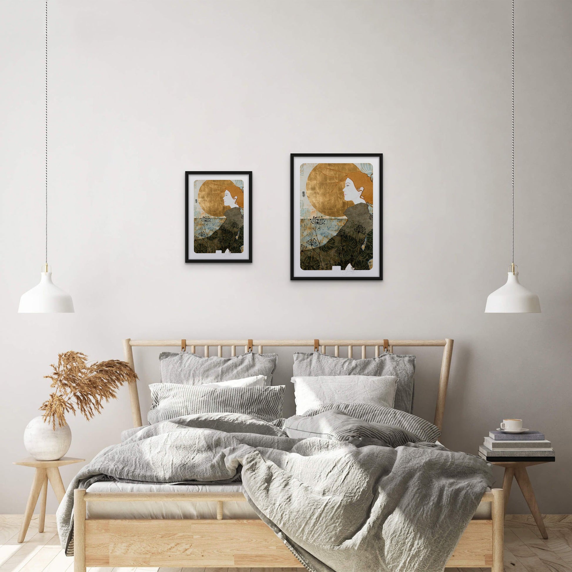 Portrait féminin Tirage d’art Lalou Kraffe Auray Pont Aven Honfleur 