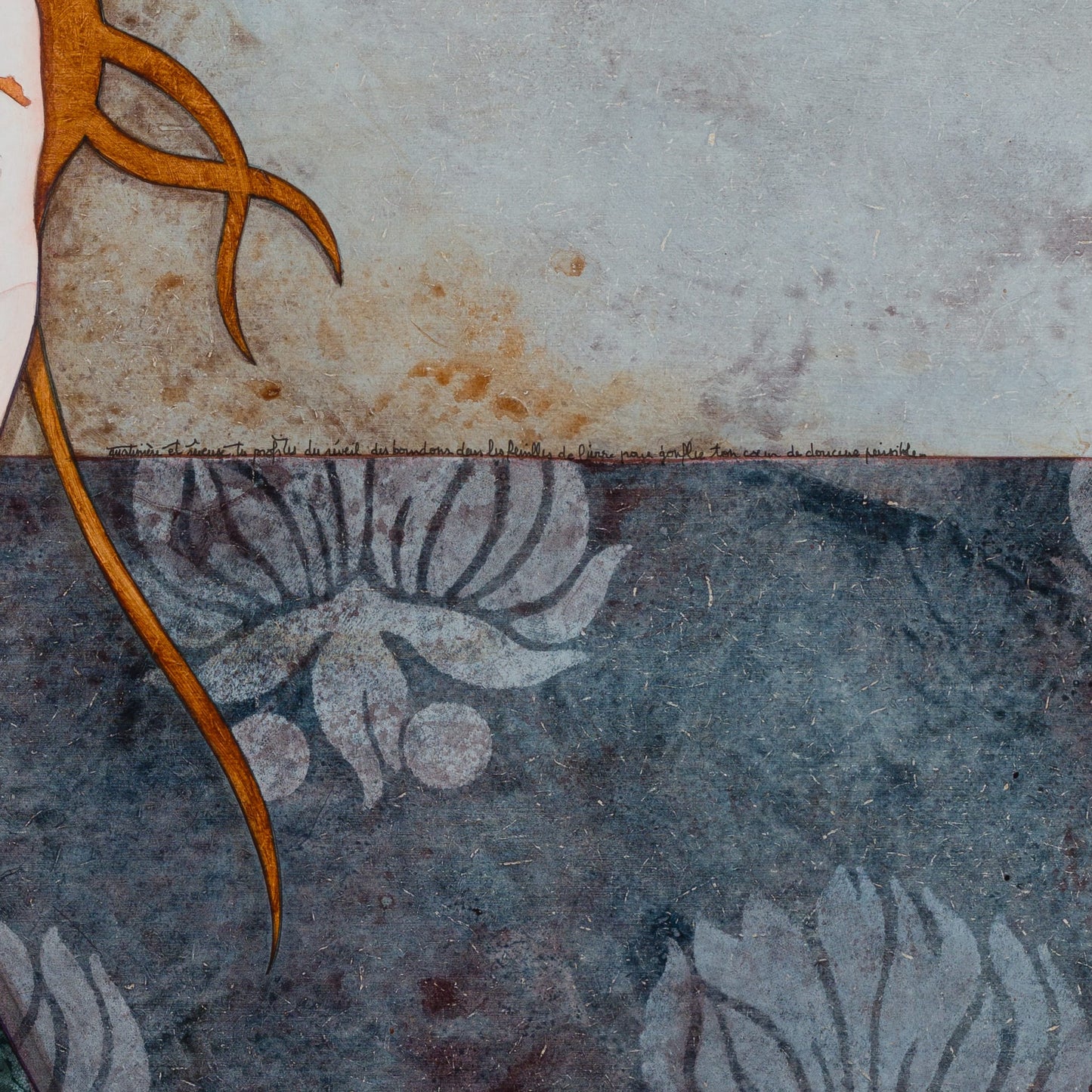 Matinière et rêveuse, tu profites du réveil des bourdons dans les feuilles de lierre pour gonfler ton coeur de douceur paisible...