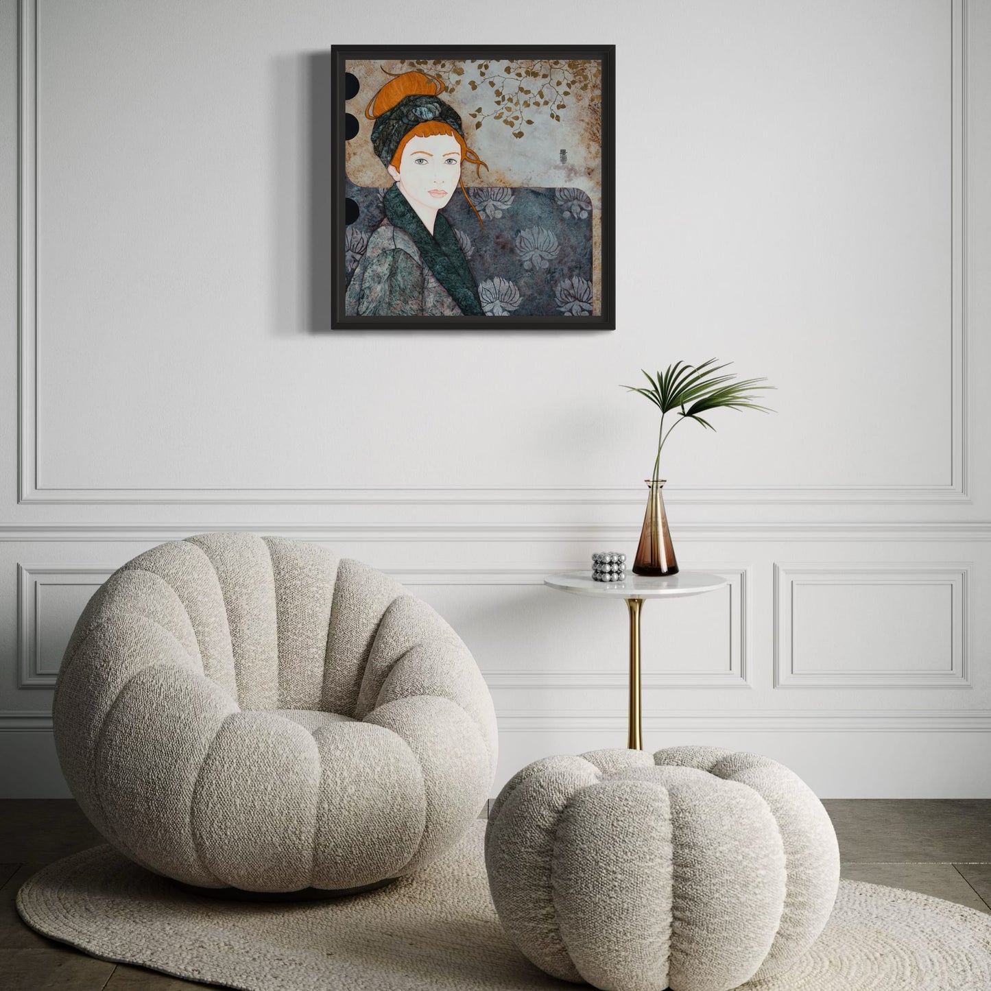 Matinière et rêveuse, tu profites du réveil des bourdons dans les feuilles de lierre pour gonfler ton coeur de douceur paisible...