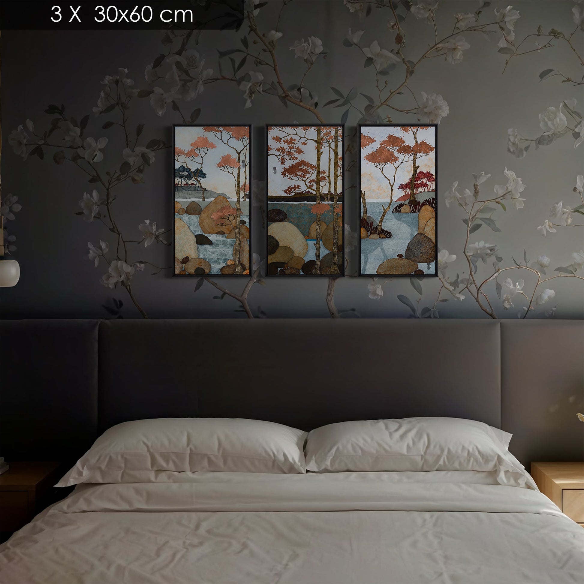 triptyque paysage japonisme Auray