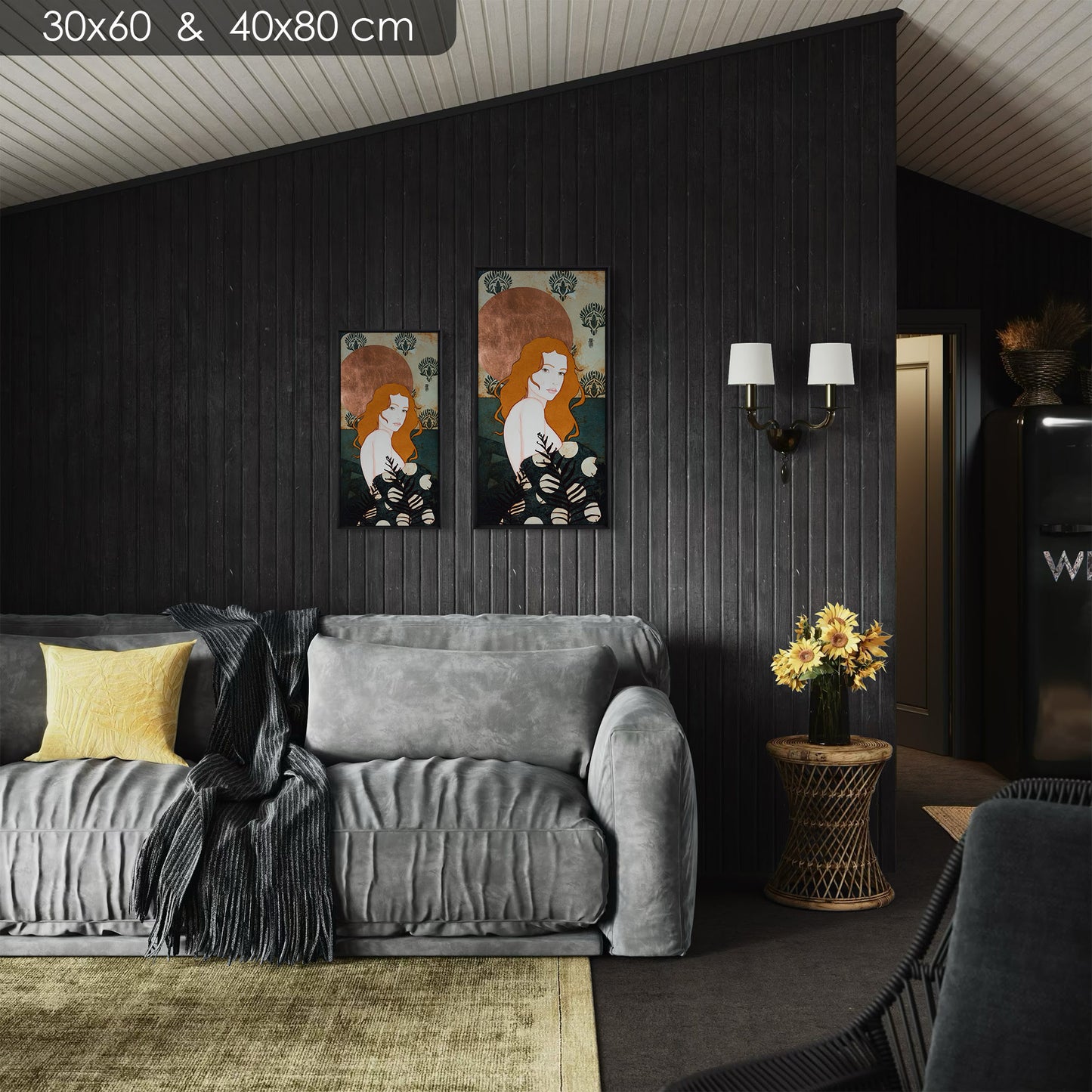 Portrait féminin : "Du bout des doigts, si elle touchait les fougères...."