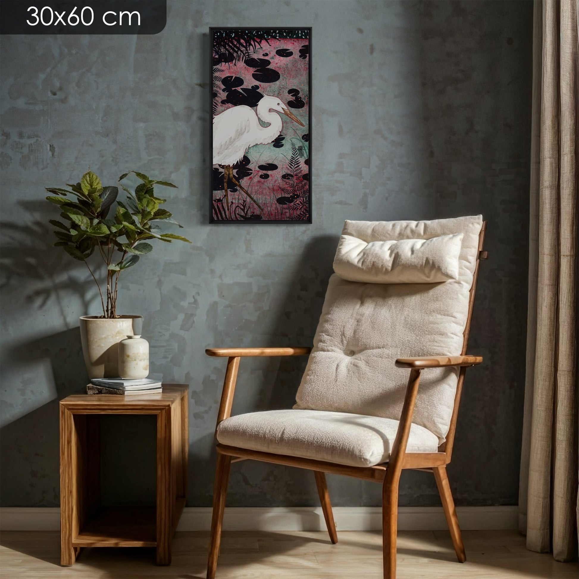 Aigrette et nature, Lalou Kraffe à la Galerie KLE, Auray, Honfleur et Pont-Aven, poésie moderne