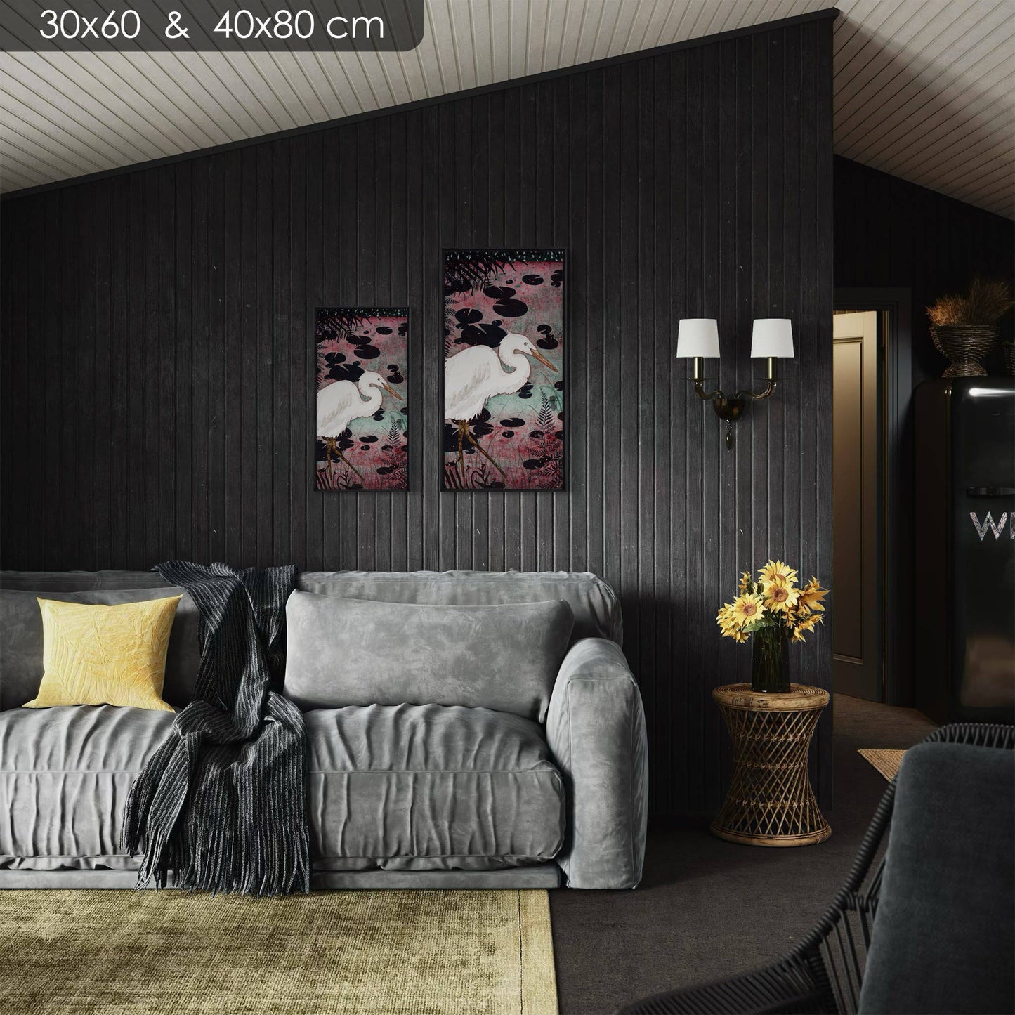 Aigrette et nature, Lalou Kraffe à la Galerie KLE, Auray, Honfleur et Pont-Aven, poésie moderne