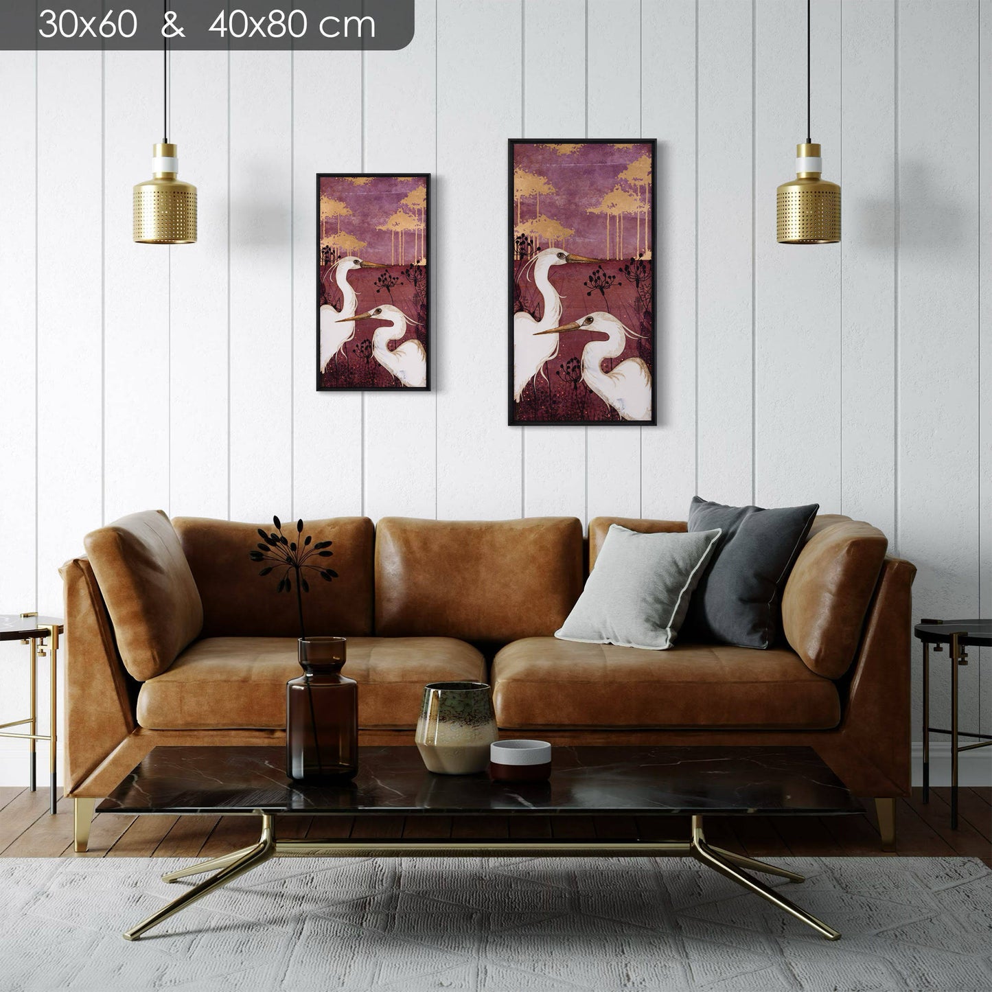 Aigrettes, nature, Galerie KLE, Lalou Kraffe, oiseau figuratif, Bretagne et Normandie