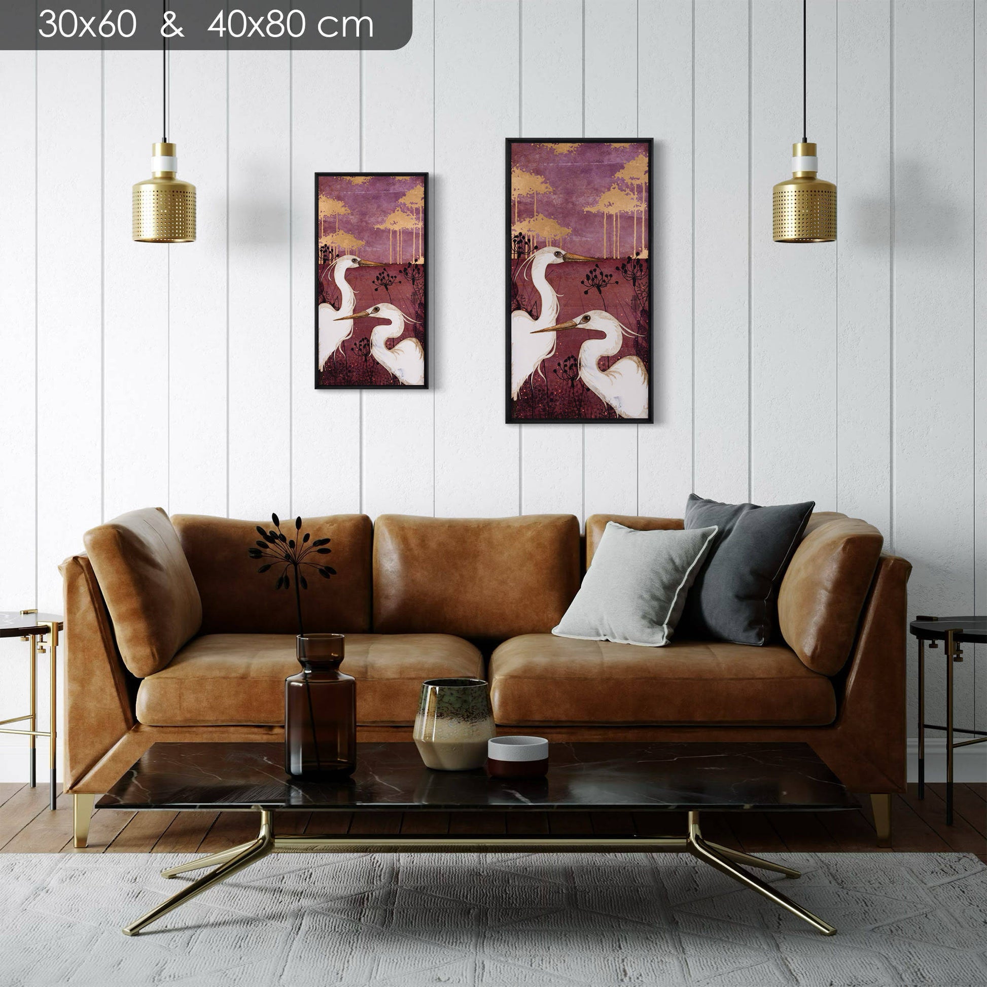 Aigrettes, nature, Galerie KLE, Lalou Kraffe, oiseau figuratif, Bretagne et Normandie