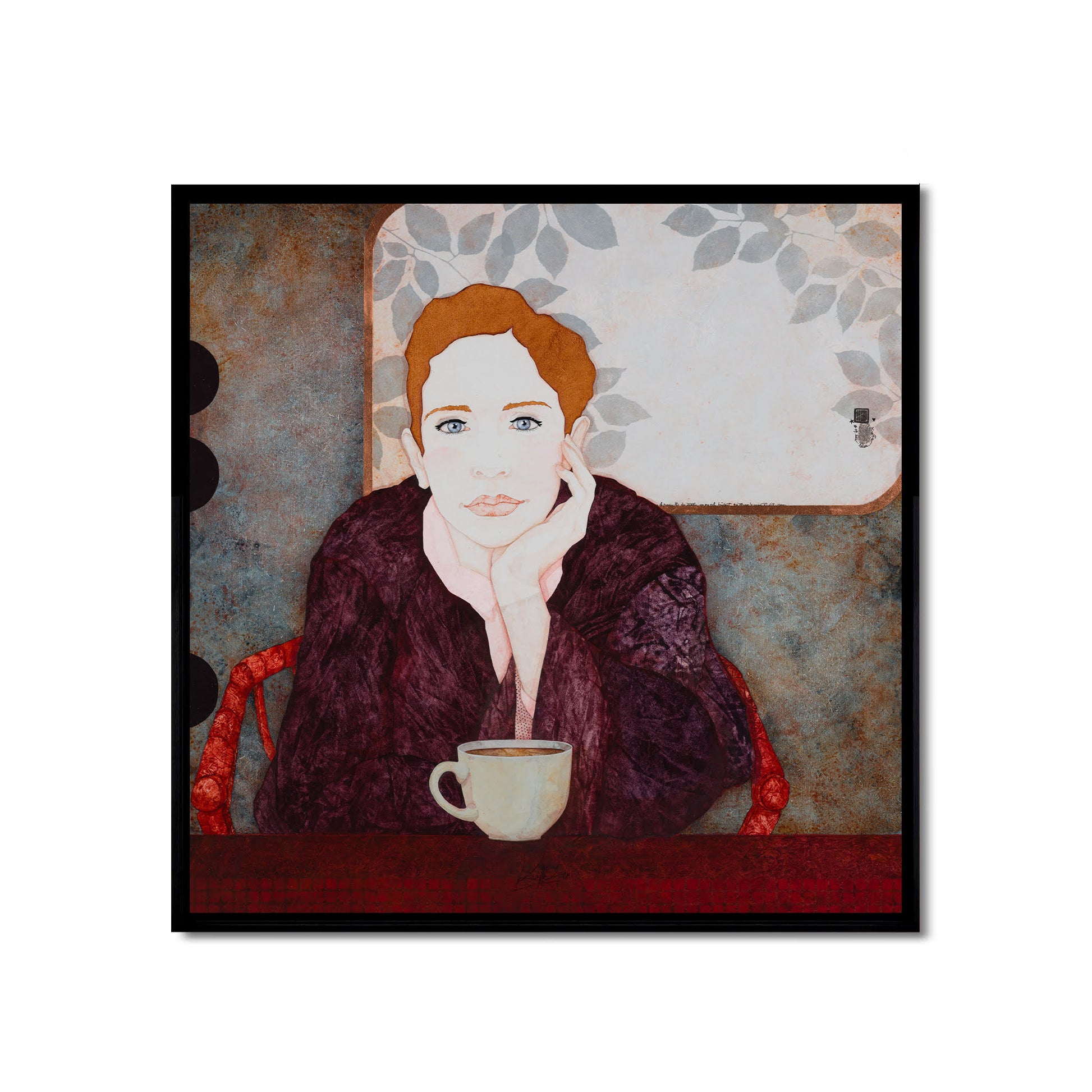 Apaisement, douceur et tranquillité des portraits de femmes d’une artiste peintre contemporaine figurative en Normandie et Bretagne