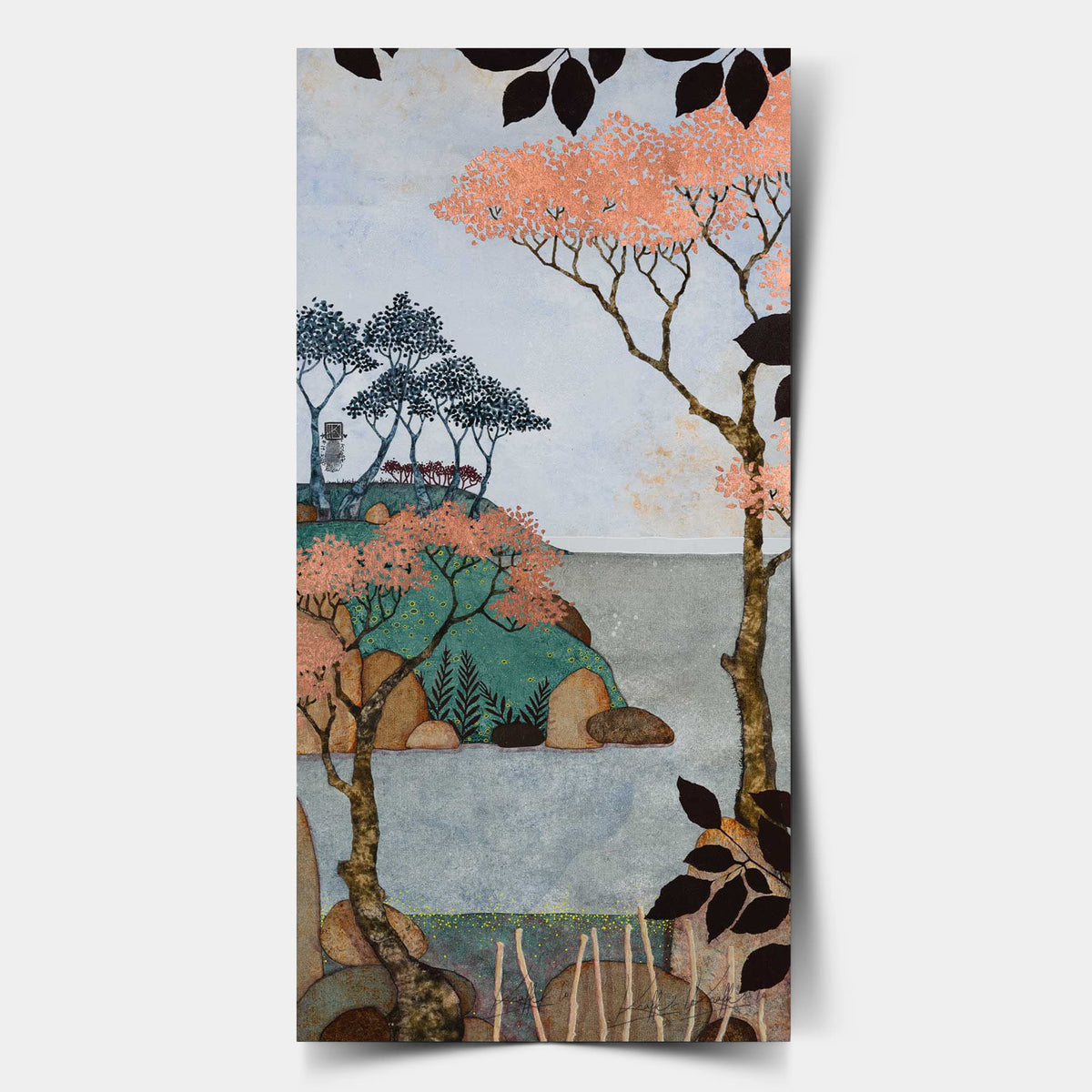 Dans la fraicheur des feuilles... mes souvenirs filent baguenauder le long de la baie... — Lalou Kraffe
