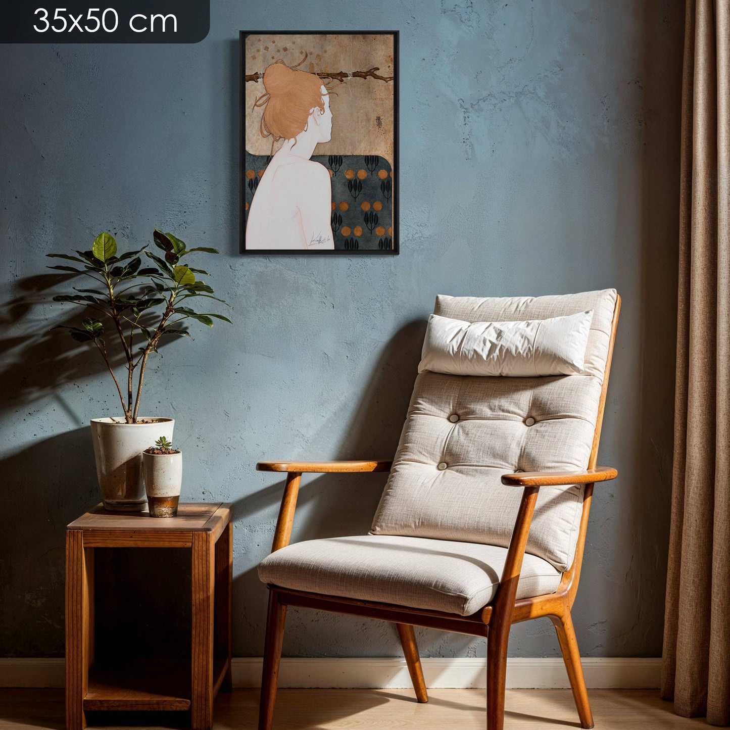 Délicat portrait féminin, poésie, Galerie KLE, Lalou Kraffe, Auray, Honfleur et Pont-Aven