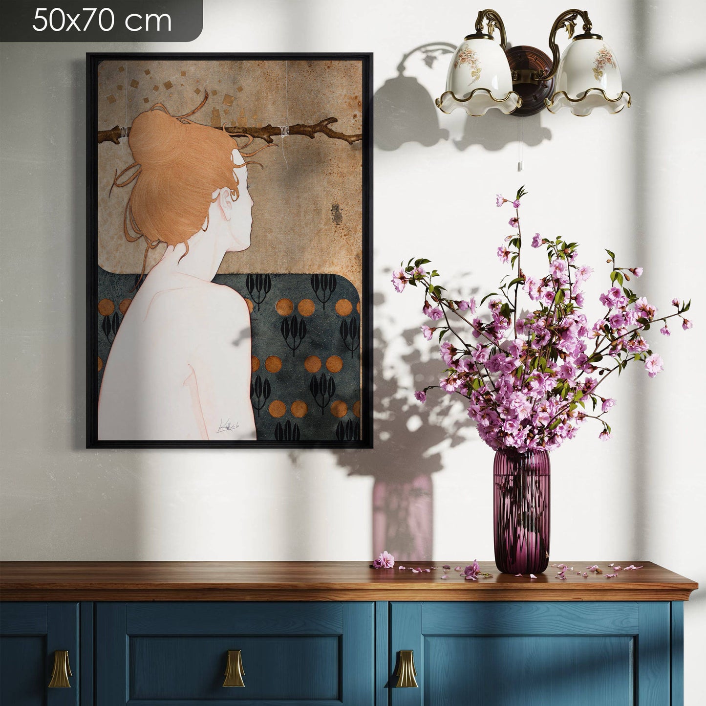 Délicat portrait féminin, poésie, Galerie KLE, Lalou Kraffe, Auray, Honfleur, Pont-Aven