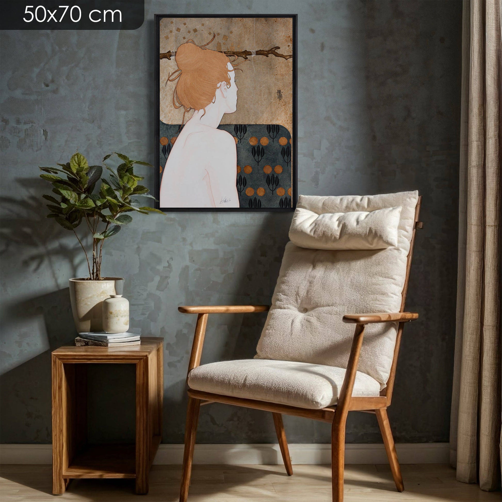 Délicat portrait féminin, poésie, Galerie KLE, Lalou Kraffe, Auray, Honfleur, Pont-Aven