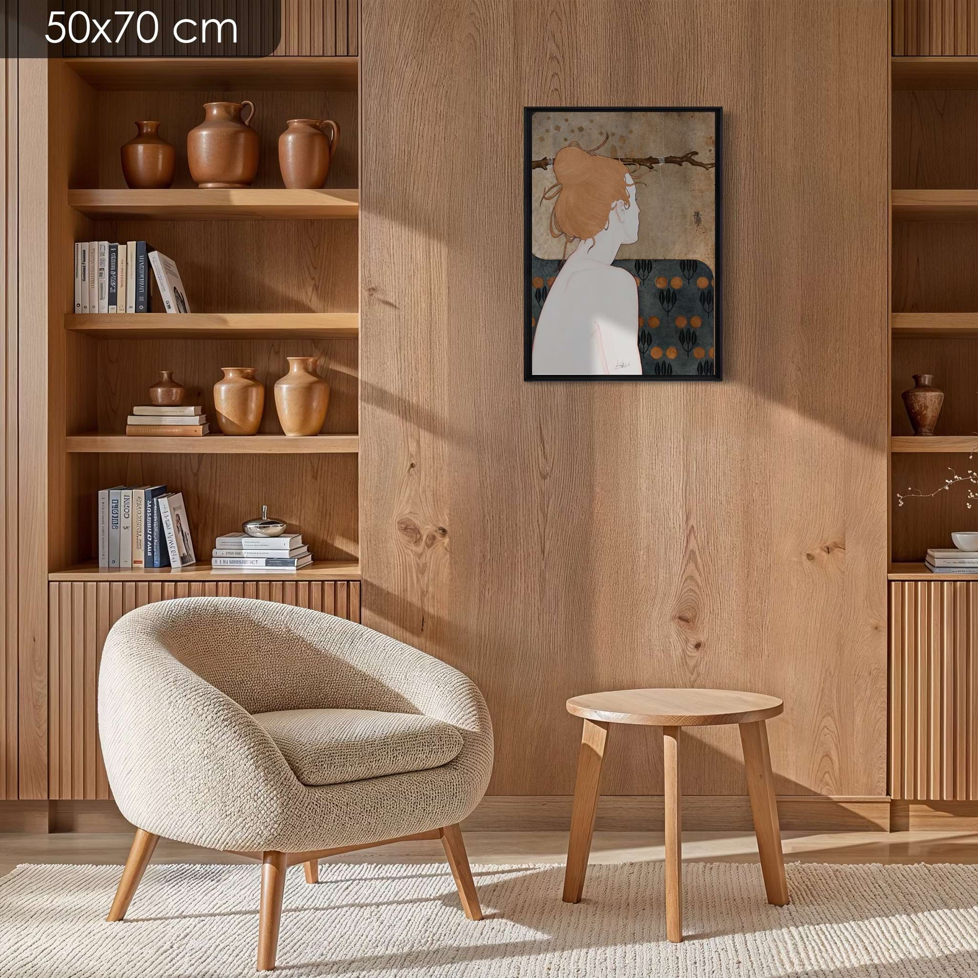 Délicat portrait féminin, poésie, Galerie KLE, Lalou Kraffe, Auray, Honfleur, Pont-Aven