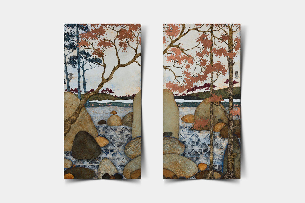 Diptyque — « Embrasser la nature à bras l’corps… » — Édition d’art — ensemble complet