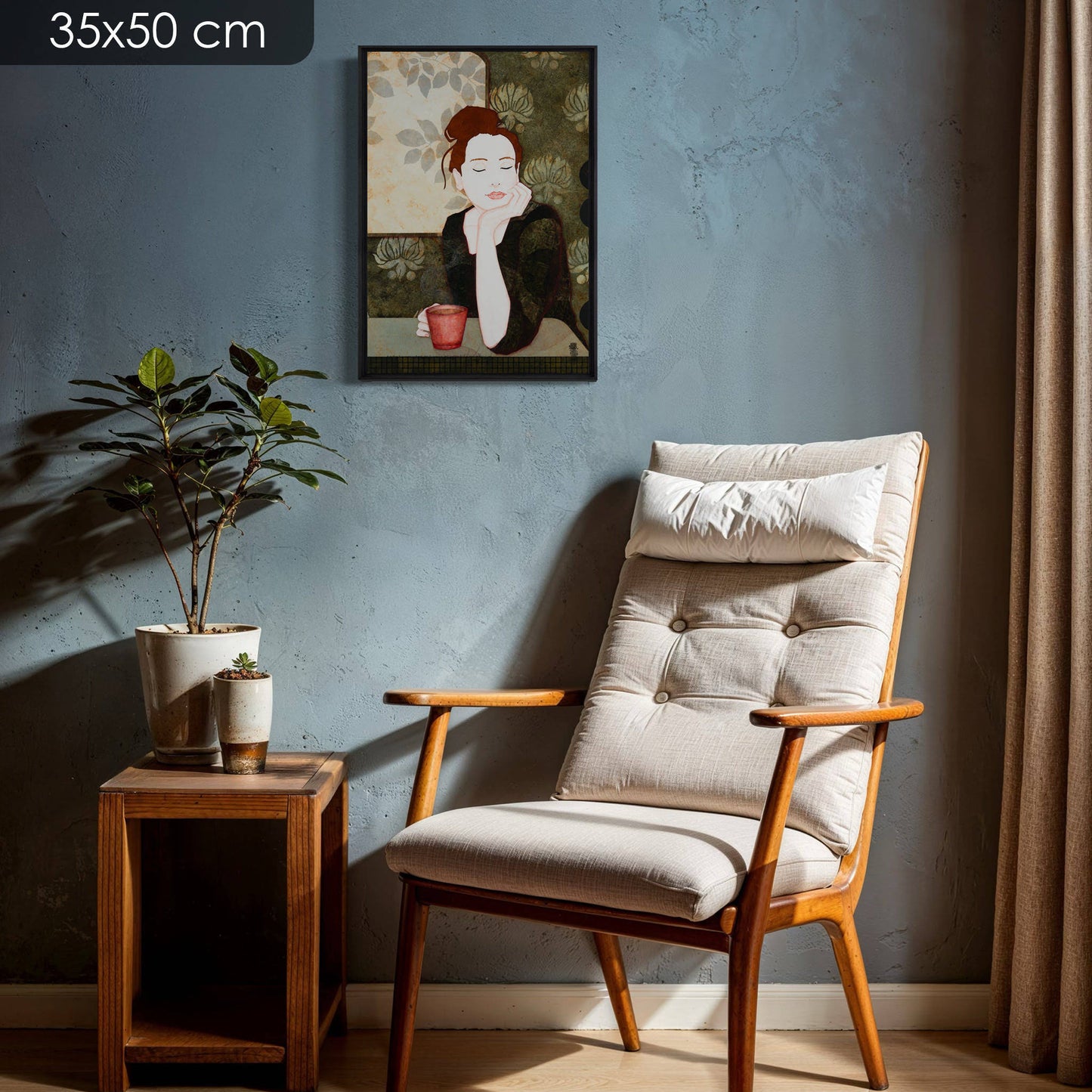 Douceur et apaisement, Lalou Kraffe, portrait féminin, Galerie KLE à Pont-Aven, Honfleur et Auray