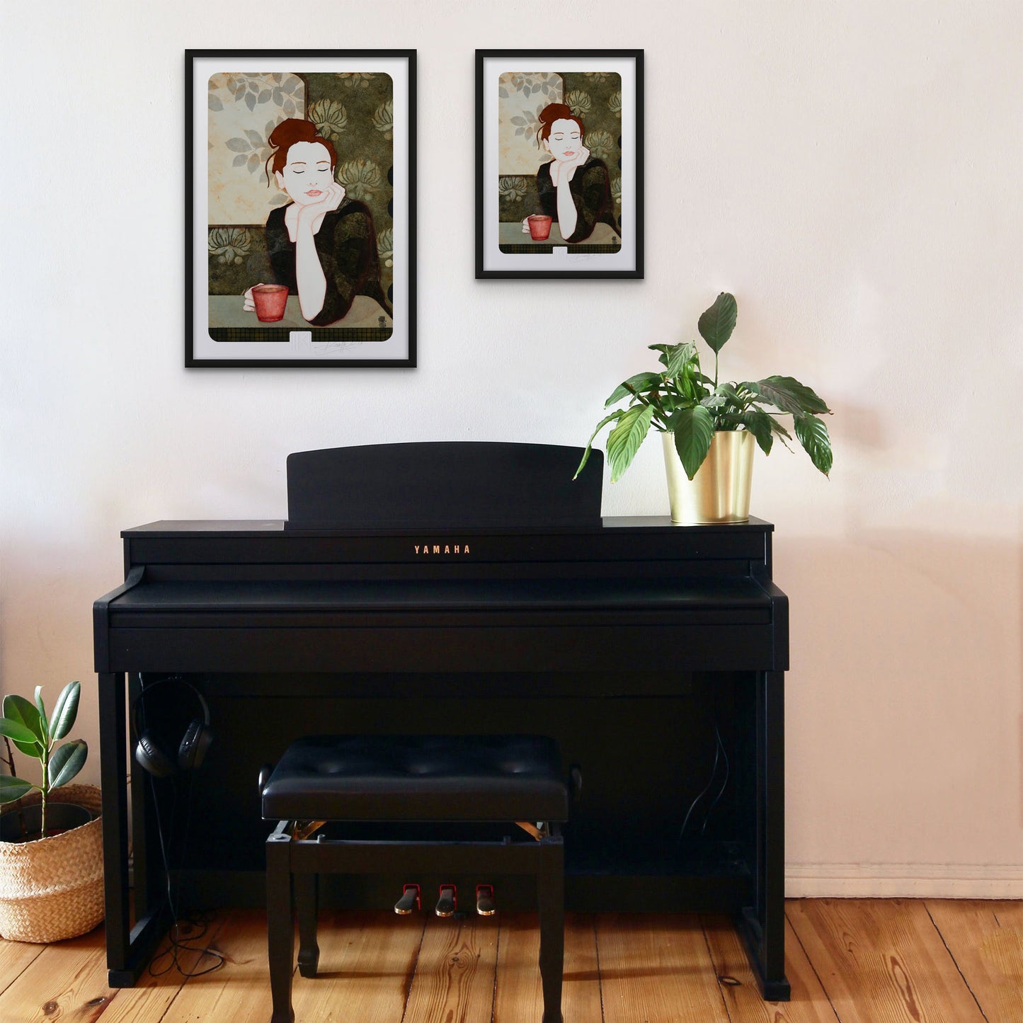 Douceur et apaisement, Lalou Kraffe, portrait féminin, galerie KLE à Pont-Aven, Honfleur et Auray