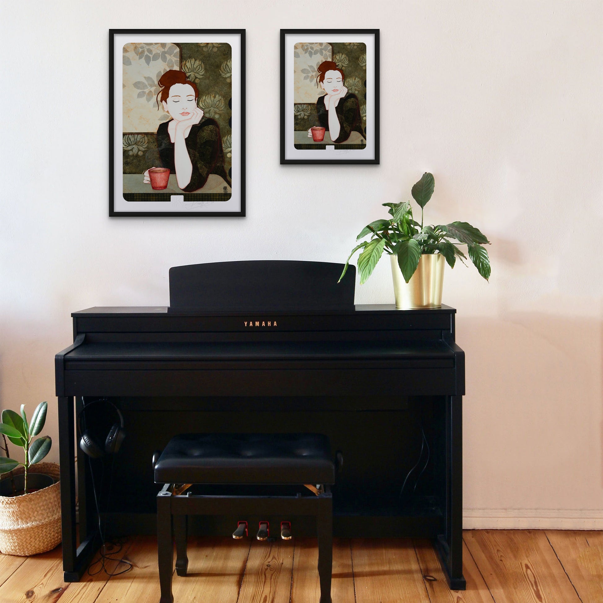 Douceur et apaisement, Lalou Kraffe, portrait féminin, galerie KLE à Pont-Aven, Honfleur et Auray