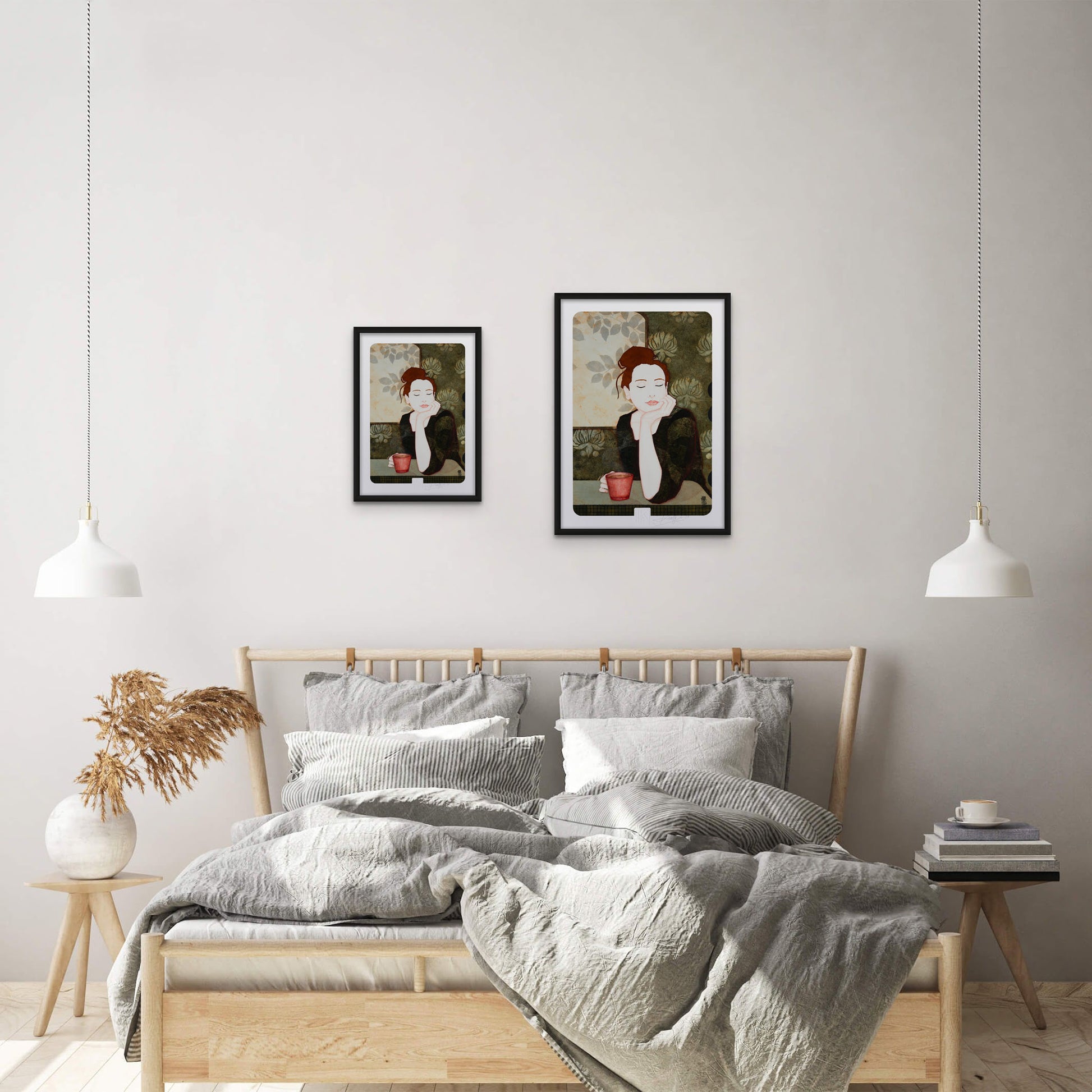 Douceur et apaisement, Lalou Kraffe, portrait féminin, galerie KLE à Pont-Aven, Honfleur et Auray