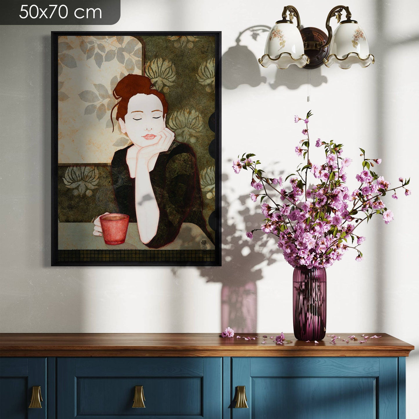 Douceur et apaisement, Lalou Kraffe, portrait féminin, galerie KLE à Pont-Aven, Honfleur et Auray