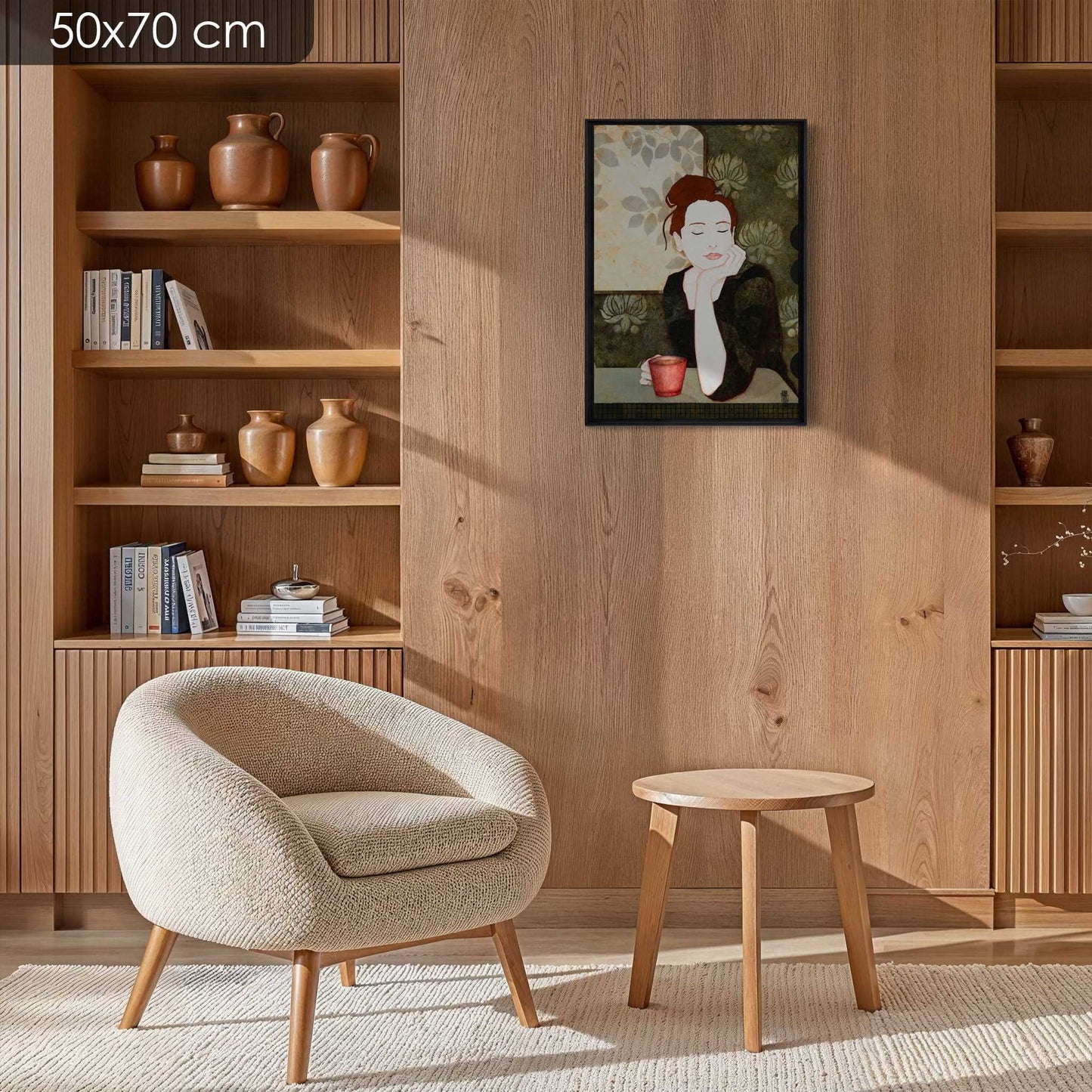 Douceur et apaisement, Lalou Kraffe, portrait féminin, galerie KLE à Pont-Aven, Honfleur et Auray