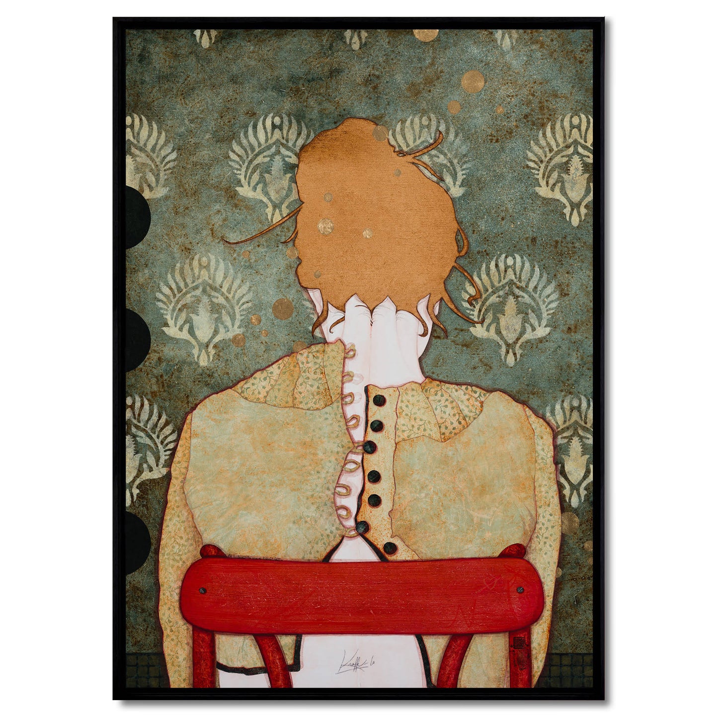 Douceur, poésie et délicatesse, portrait féminin de Lalou Kraffe à la Galerie KLE, Normandie et Bretagne