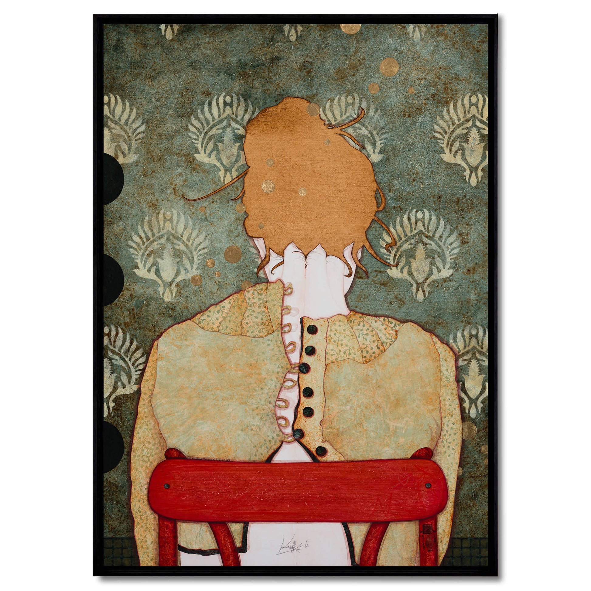 Douceur, poésie et délicatesse, portrait féminin de Lalou Kraffe à la Galerie KLE, Normandie et Bretagne