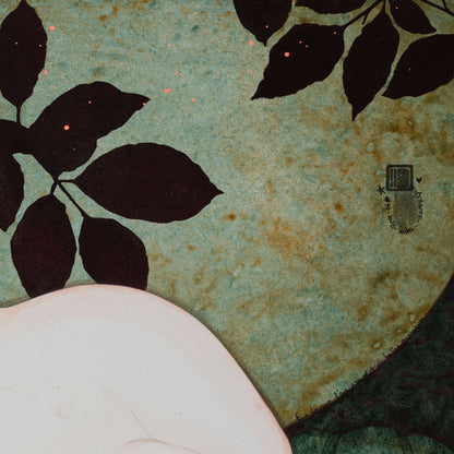 Douceur, Sensualité, Portrait, Figuratif, Femme, Peinture Originale, Lalou Kraffe, Galerie KLE, Pont-Aven, Honfleur, Auray