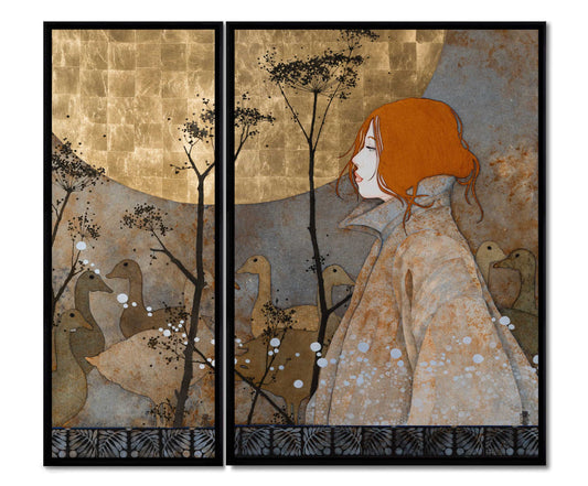 « Aux aurores, matinière, coutumière et solitaire, je glissais dehors à pas de louve… »