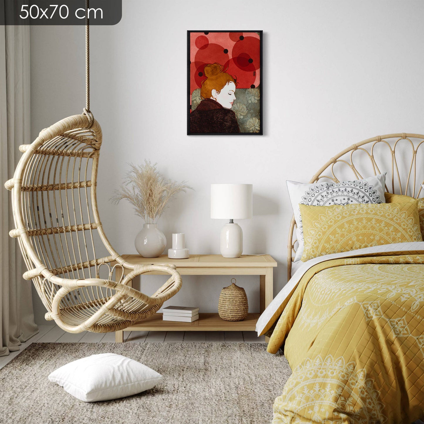 Élégant portrait féminin, coquetterie, de Lalou Kraffe à Galerie KLE, Normandie, Bretagne