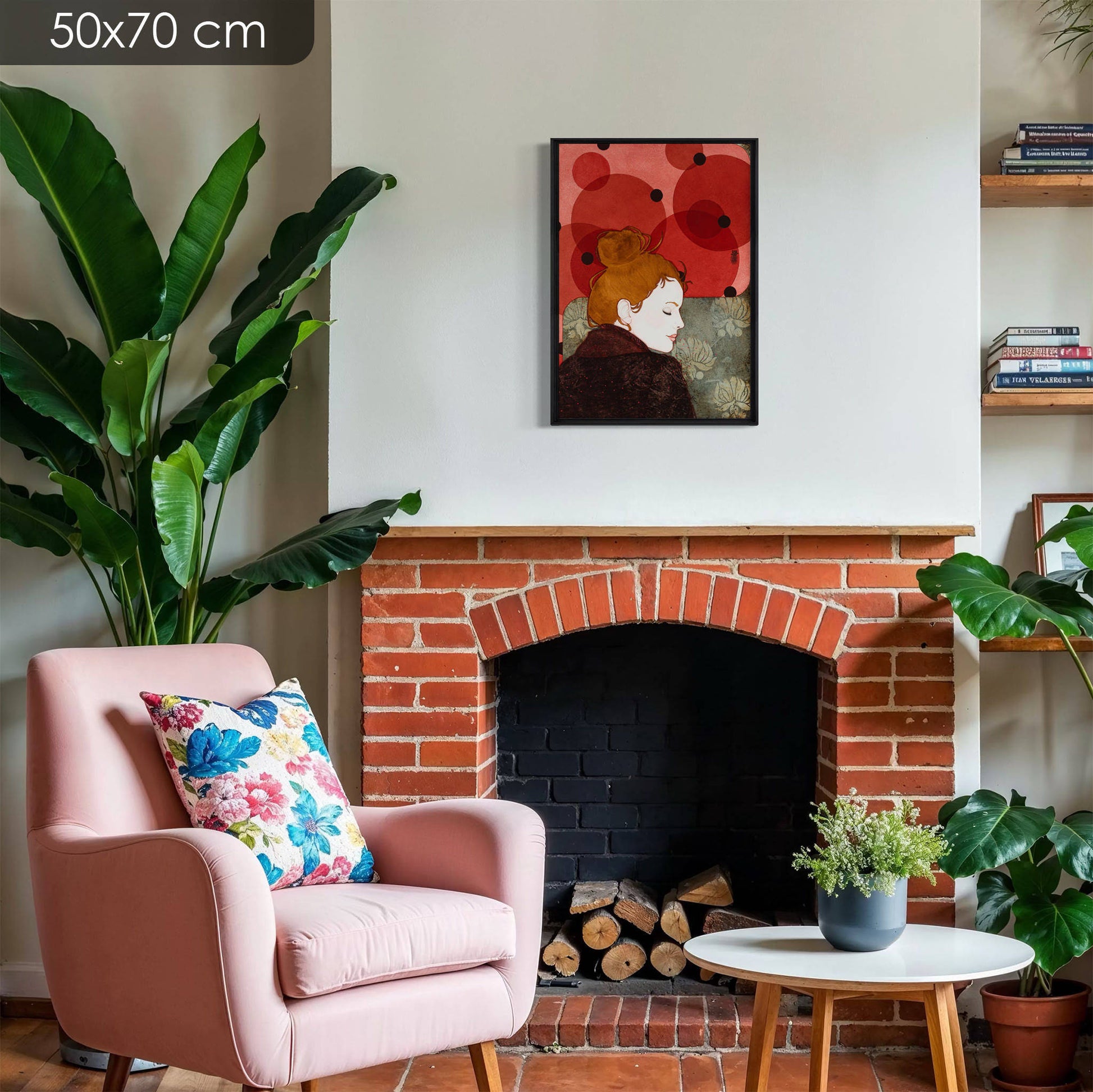 Élégant portrait féminin, coquetterie, de Lalou Kraffe à Galerie KLE, Normandie, Bretagne