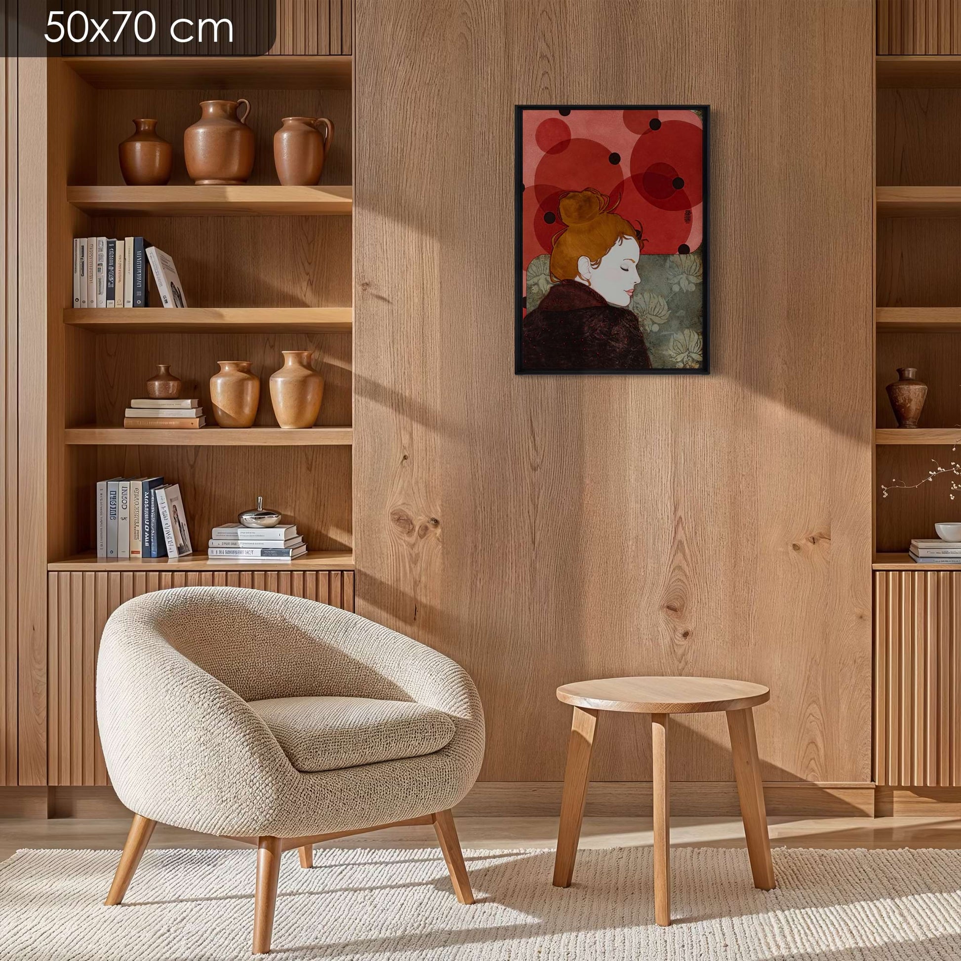 Élégant portrait féminin, coquetterie, de Lalou Kraffe à Galerie KLE, Normandie, Bretagne