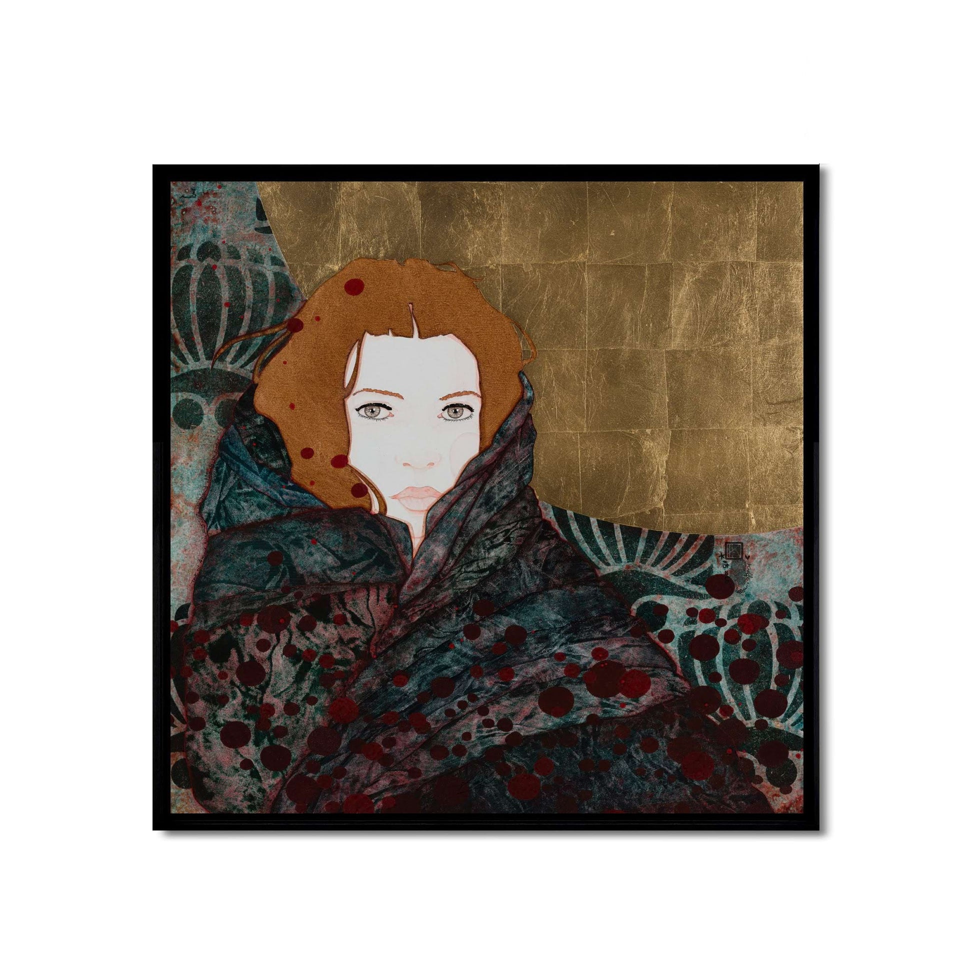 Féminin, délicatesse, portraits de Lalou Kraffe, raffinement, Galerie KLE en Normandie et Bretagne