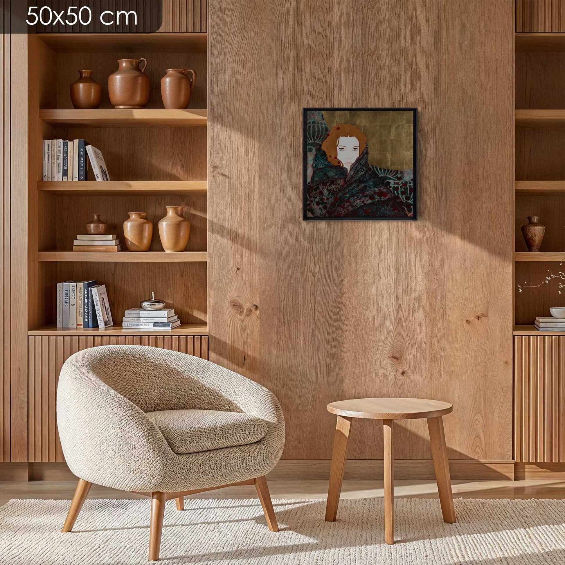 Féminin, délicatesse, portraits de Lalou Kraffe, raffinement, Galerie KLE en Normandie et Bretagne