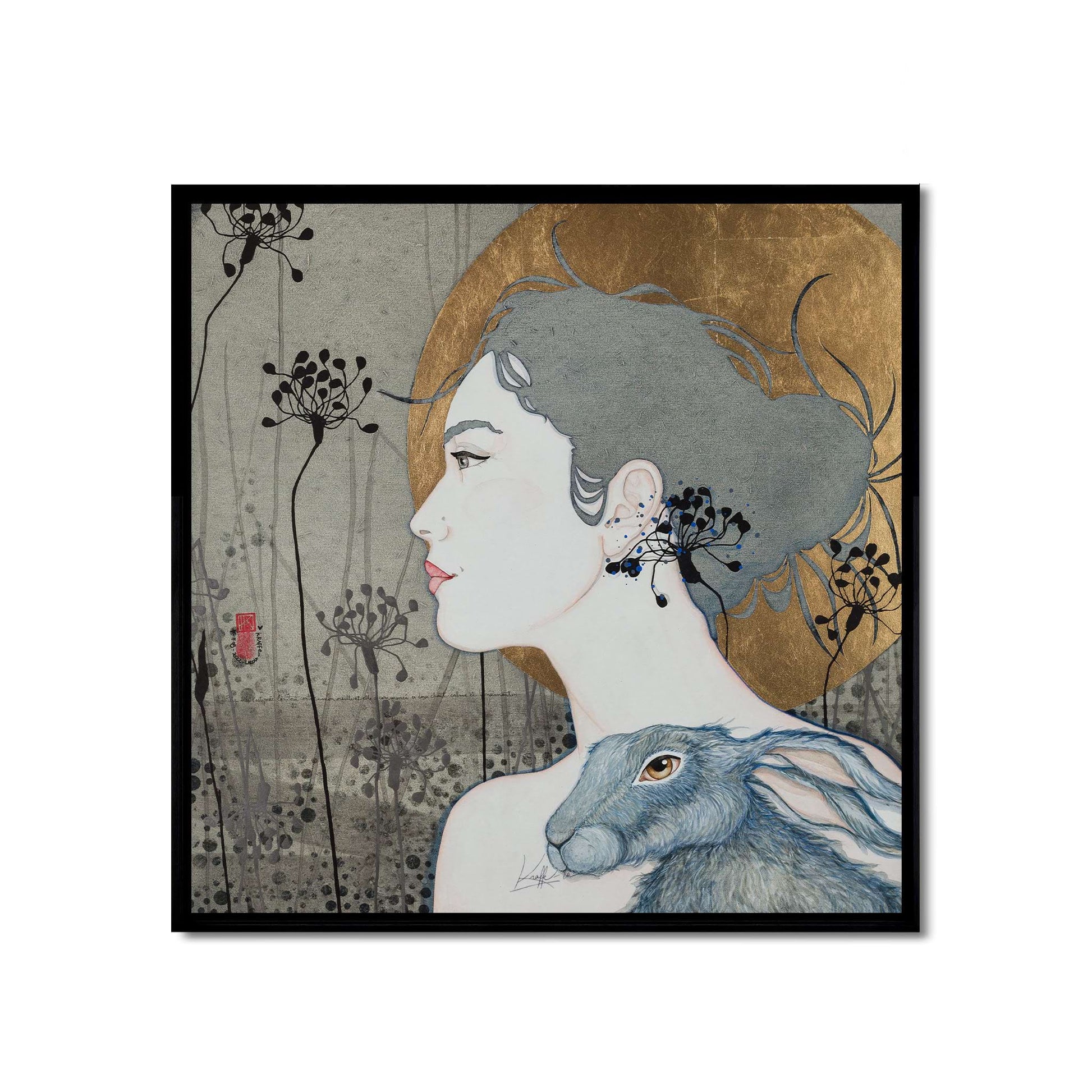 Féminin, poésie, portrait, rêve, Lalou Kraffe à Auray, Honfleur et Pont-Aven