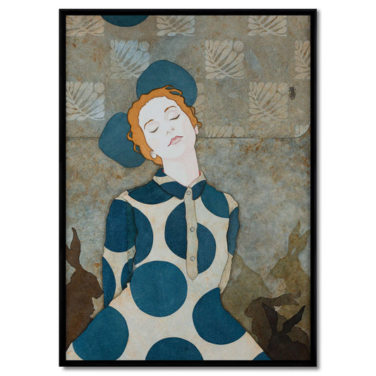 Féminité et élégance de la femme, portrait, rêveries à la Galerie KLE de Lalou Kraffe, Bretagne et Normandie