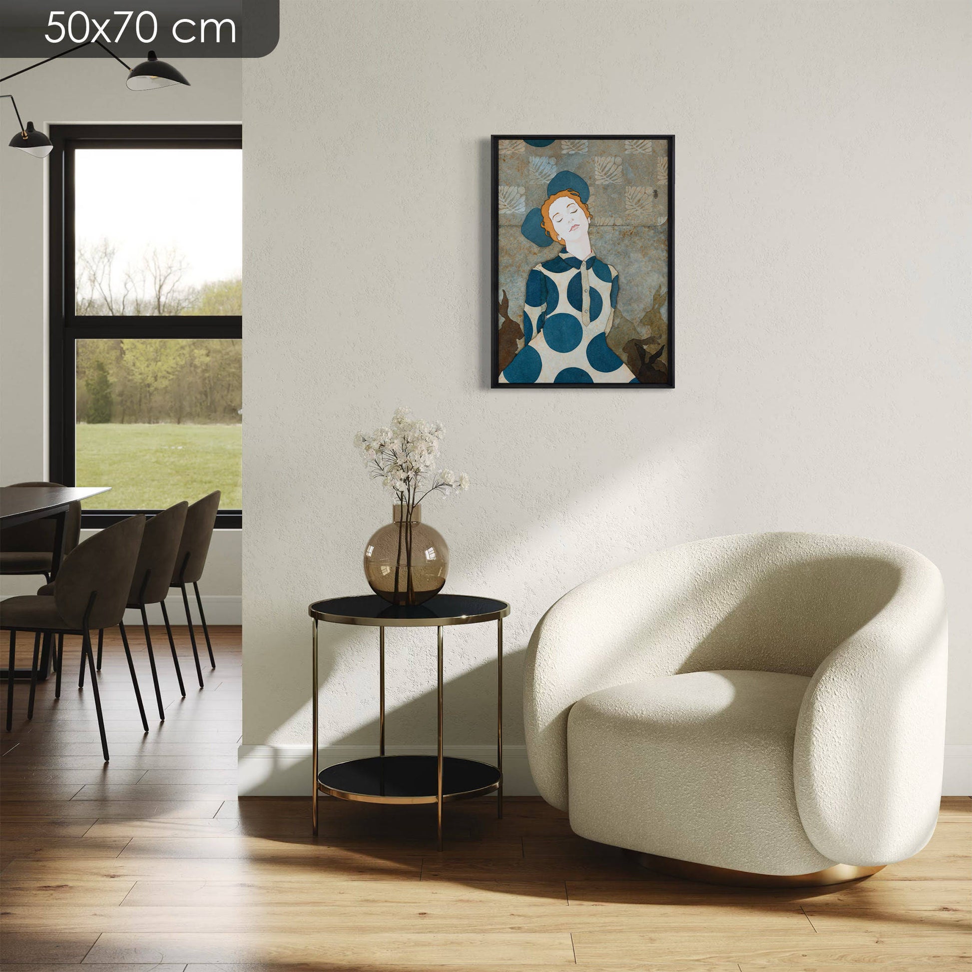 Féminité et élégance de la femme, portrait, rêveries à la Galerie KLE de Lalou Kraffe, Bretagne et Normandie