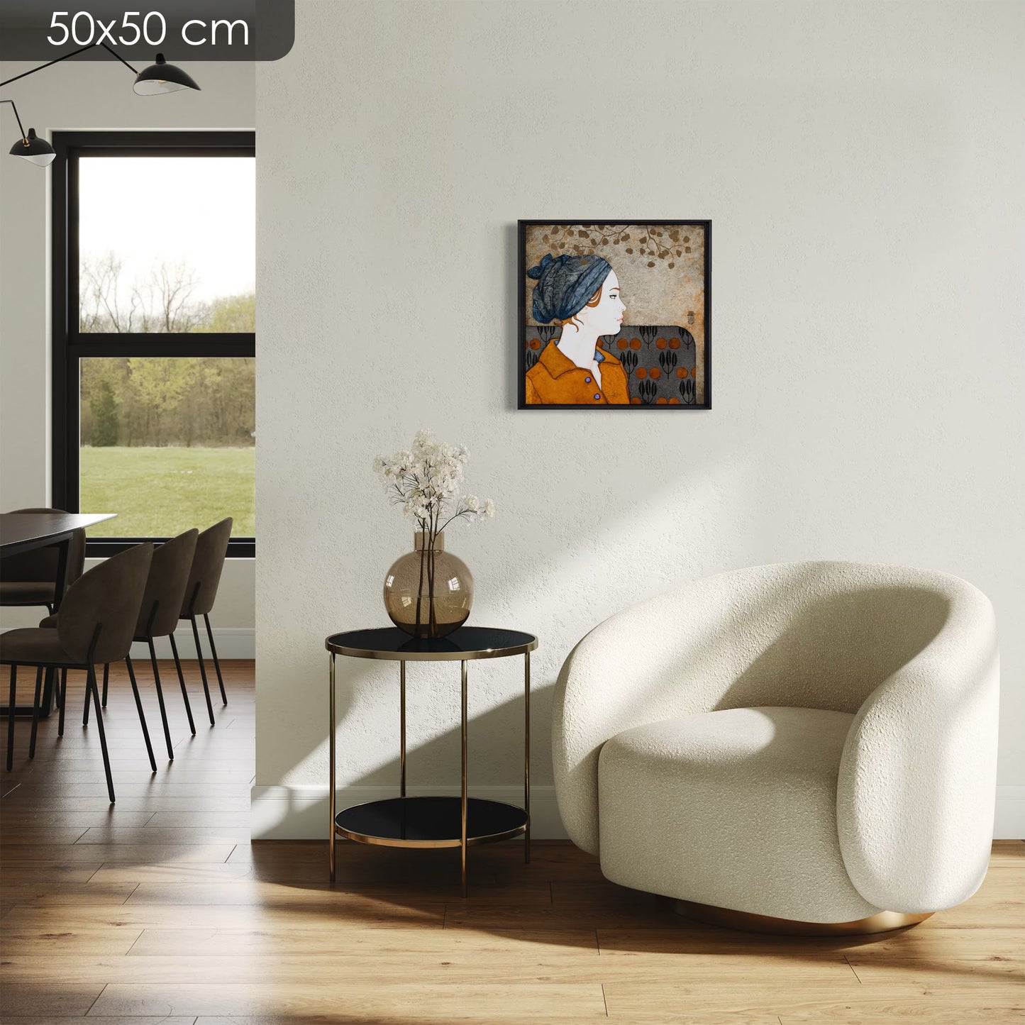 Femme, portrait délicat, expression, Lalou Kraffe, galerie, Normandie et Bretagne