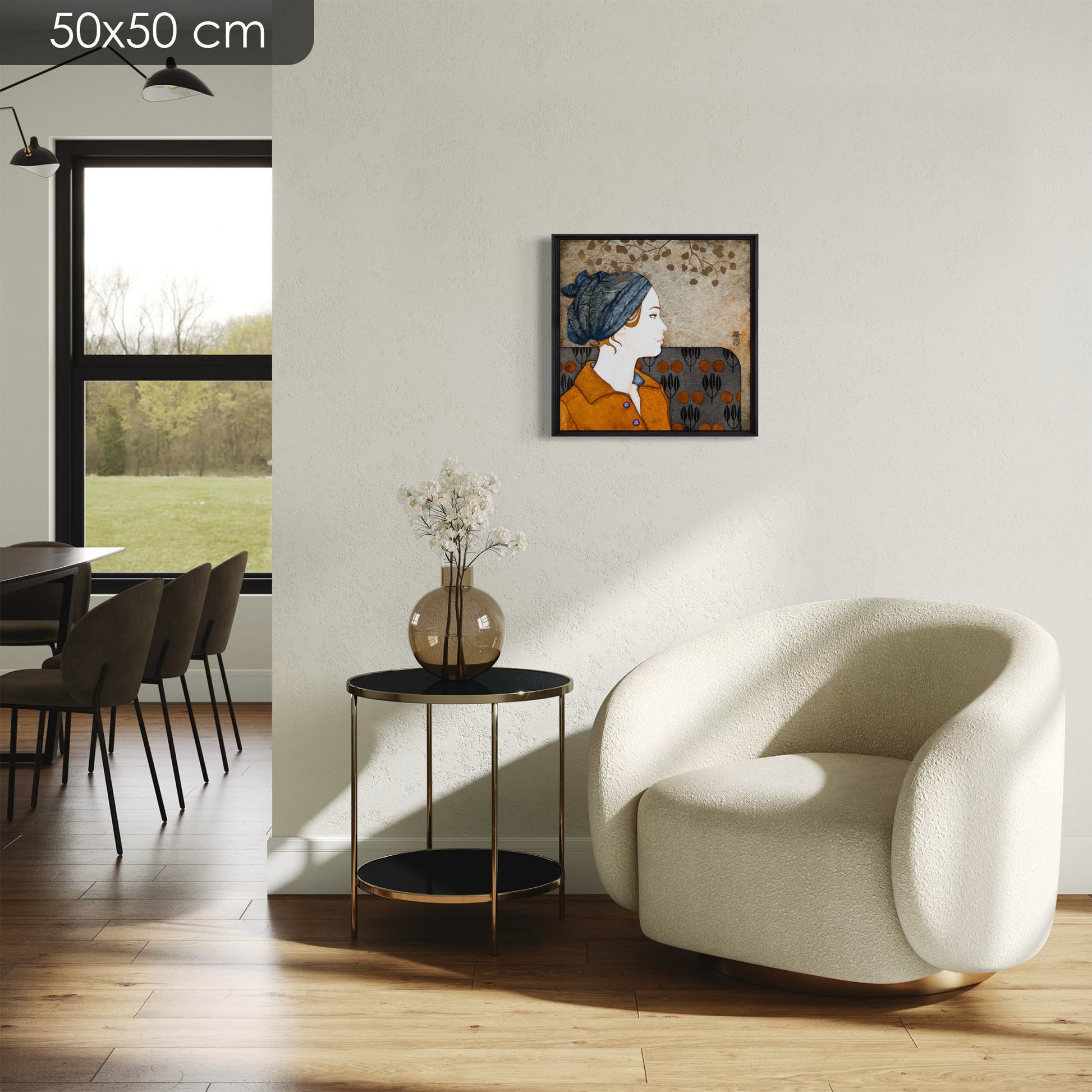 Femme, portrait délicat, expression, Lalou Kraffe, galerie, Normandie et Bretagne