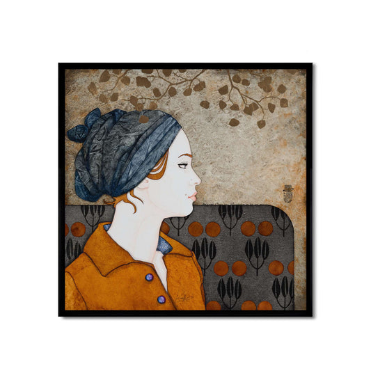 Femme, portrait délicat, expression, Lalou Kraffe, galerie, Normandie et Bretagne