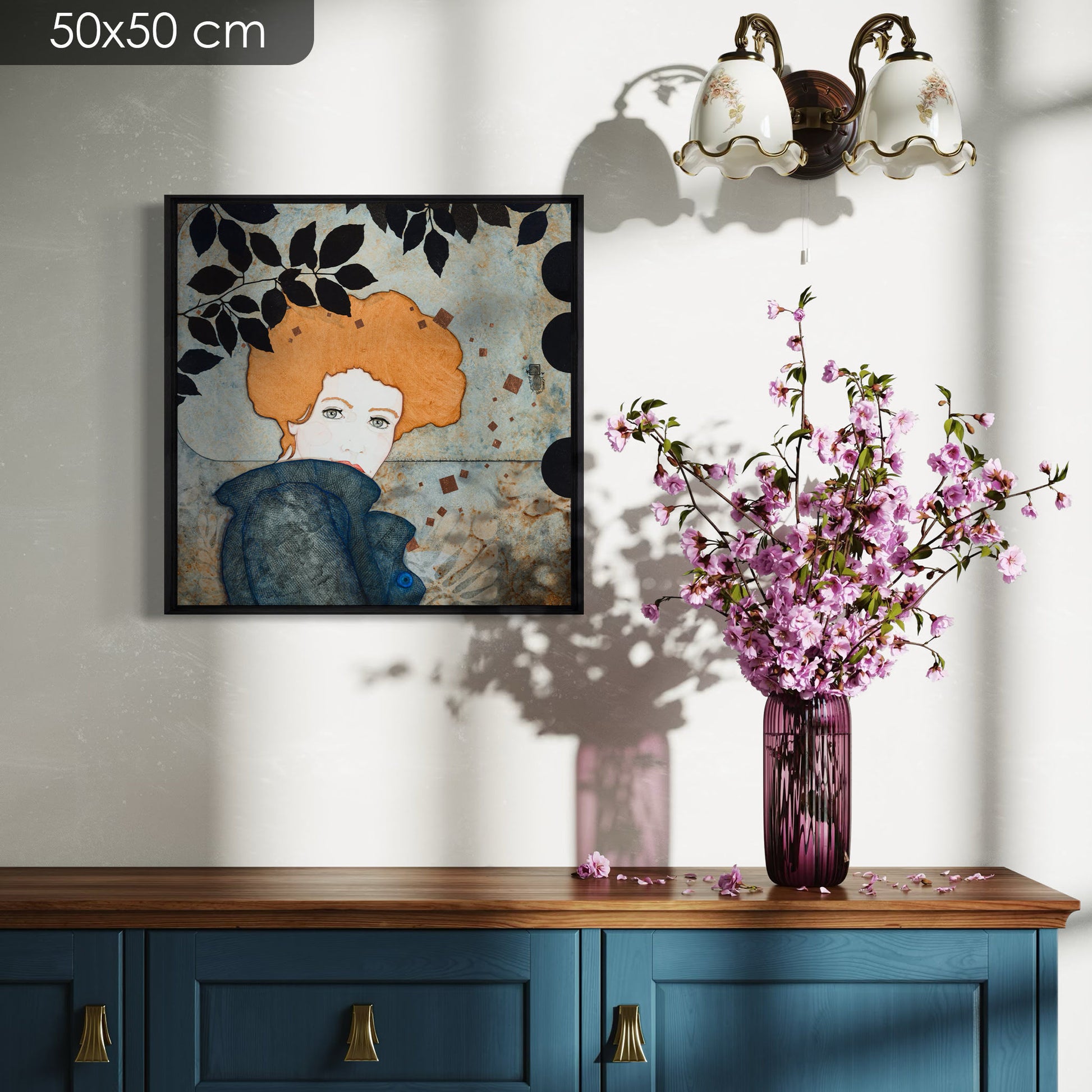 Figuratif, portrait de femme, expression moderne, Galerie KLE, Lalou Kraffe en Bretagne et Normandie