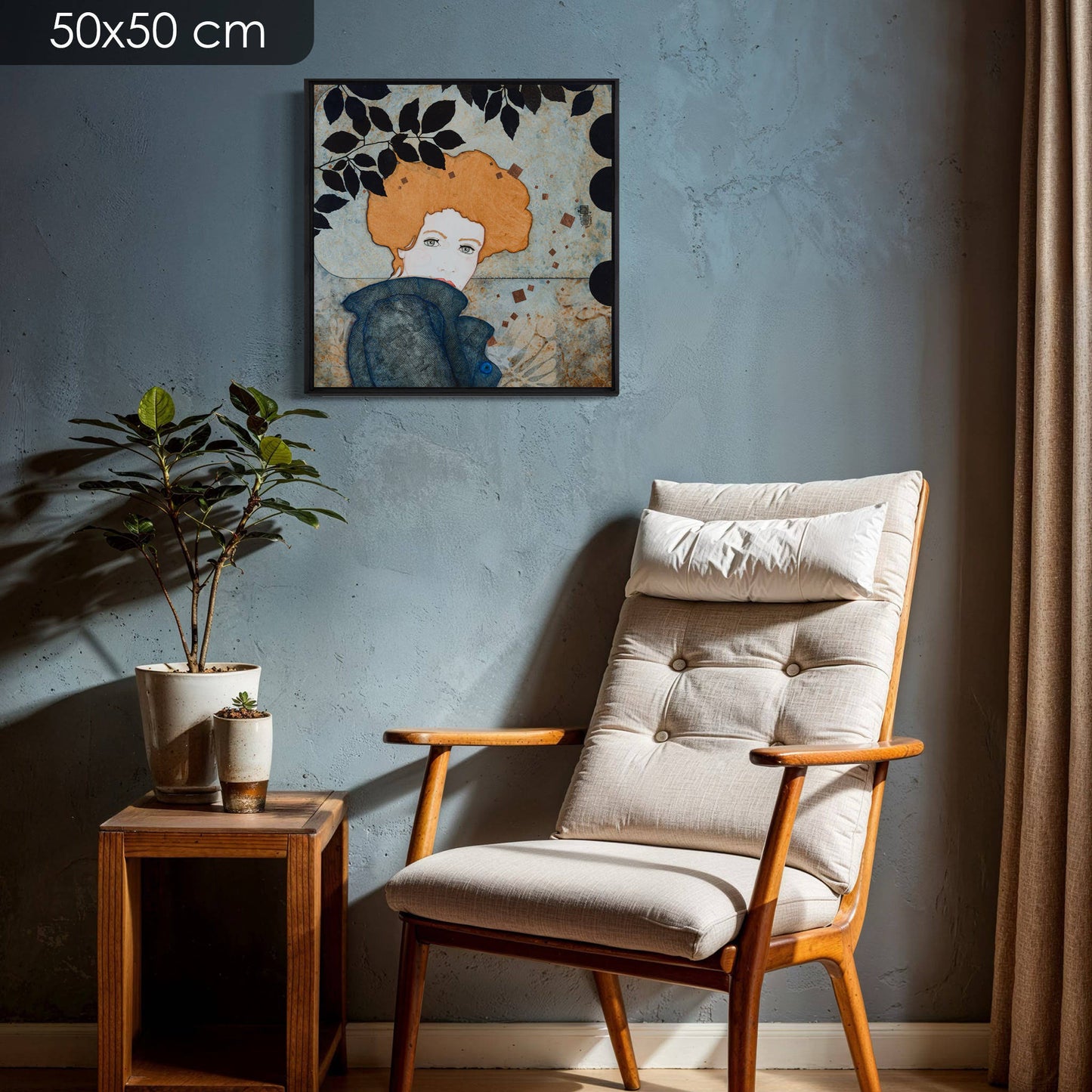 Figuratif, portrait de femme, expression moderne, Galerie KLE, Lalou Kraffe en Bretagne et Normandie