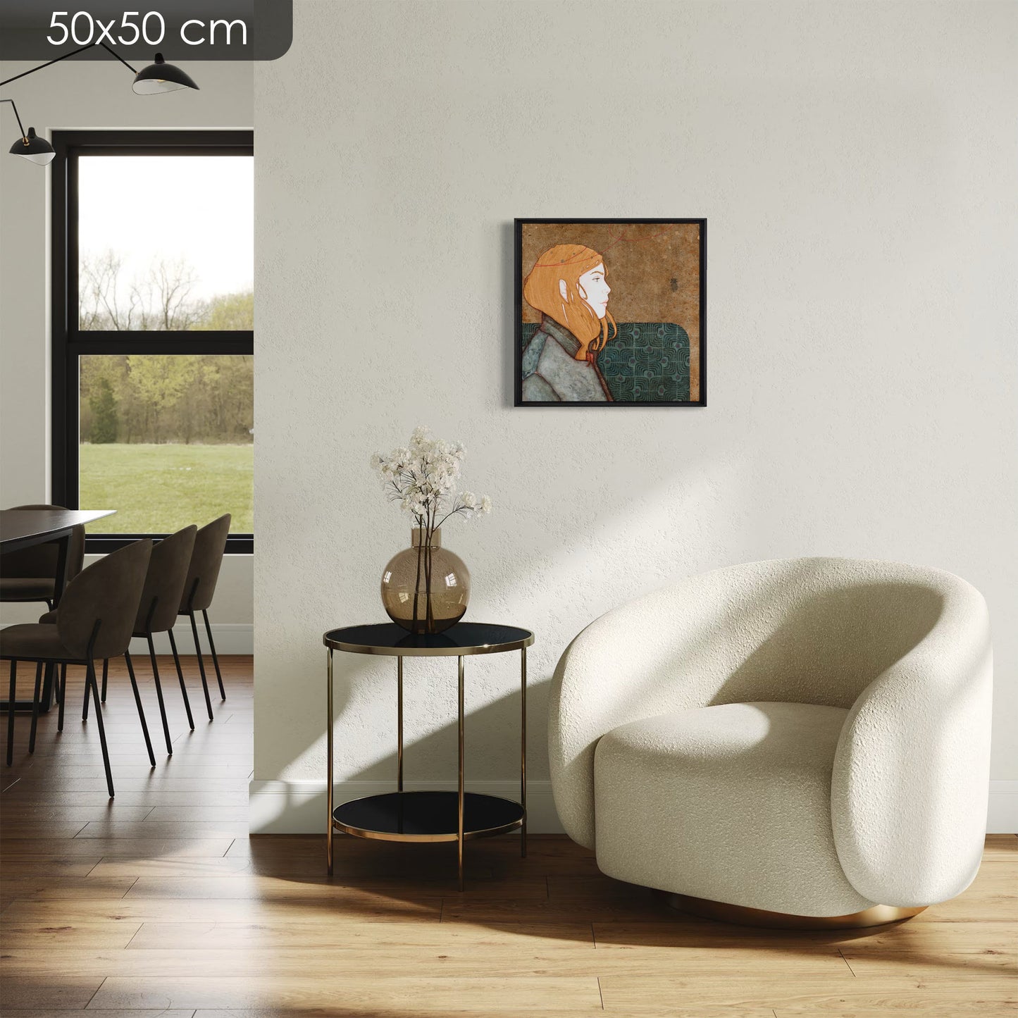 Galerie KLE de Kraffe Lalou, portrait féminin figuratif moderne, poésie, Auray, Pont-Aven, Honfleur