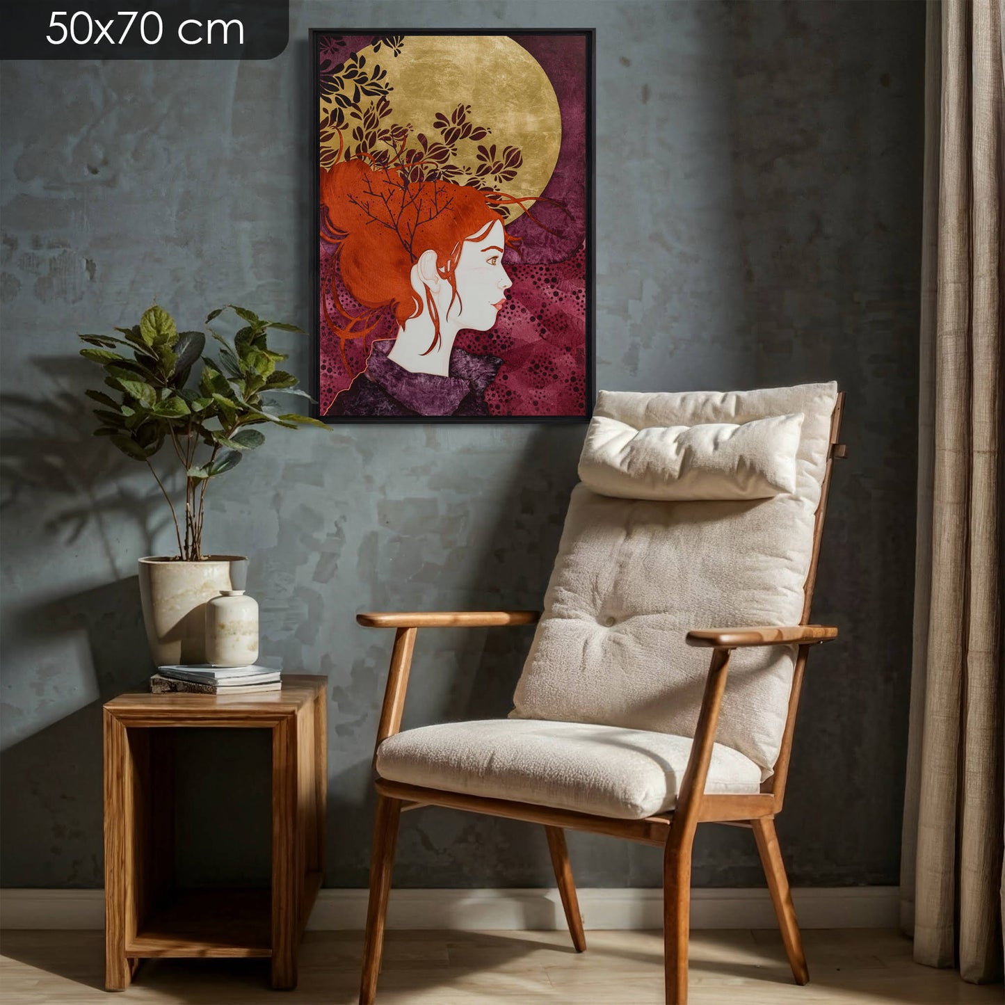 Normandie et Bretagne, portrait féminin moderne, automne et joie, peinture contemporaine