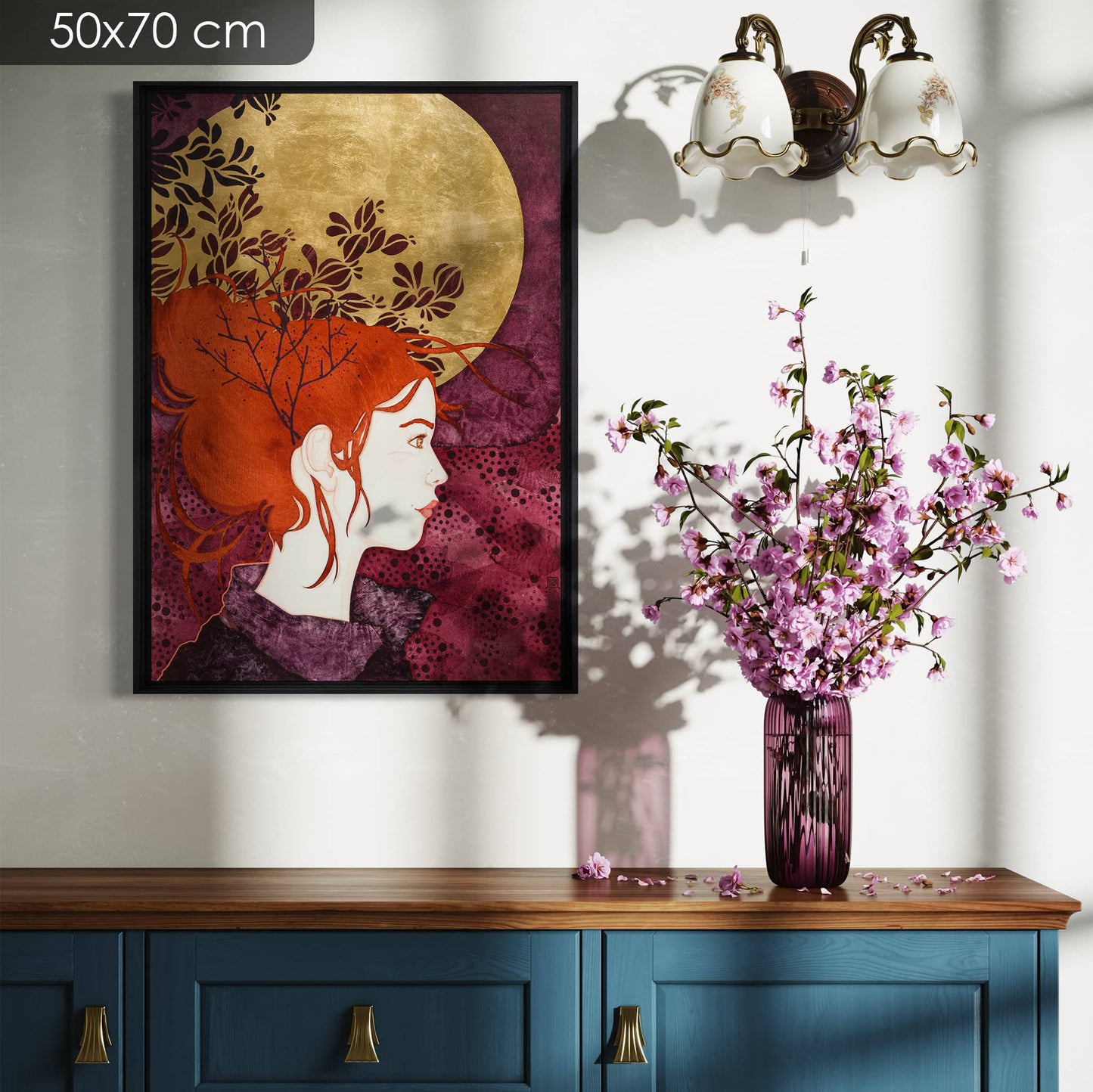 Normandie et Bretagne, portrait féminin moderne, automne et joie, peinture contemporaine