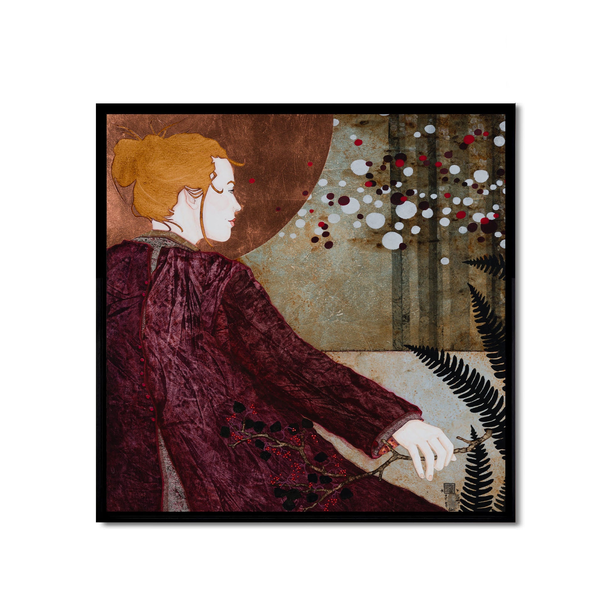 Portrait de femme, artiste peintre femme, douceur, apaisement et poésie en Normandie et Bretagne