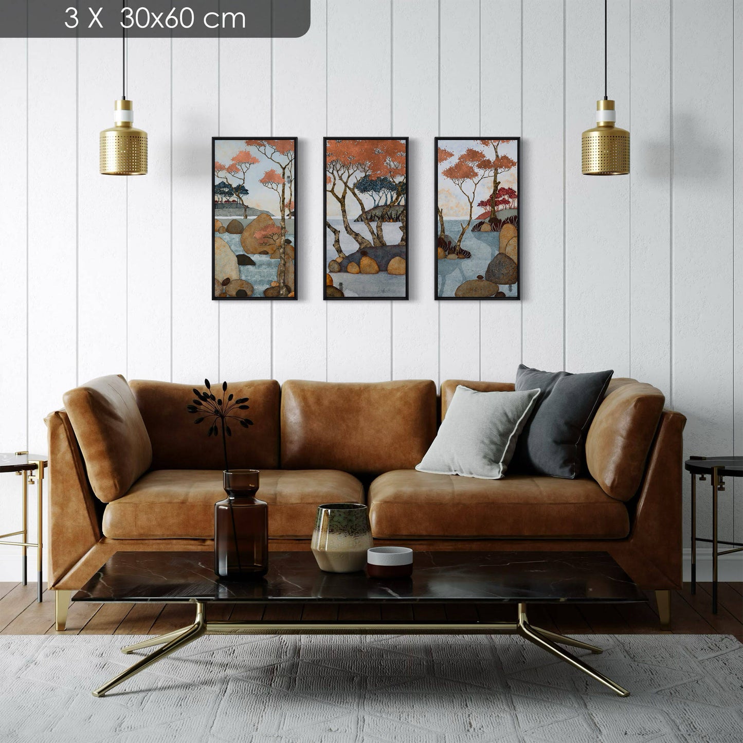 Galerie KLE, paysage japonisant hivernal, Lalou Kraffe, Honfleur, Auray et Pont-Aven