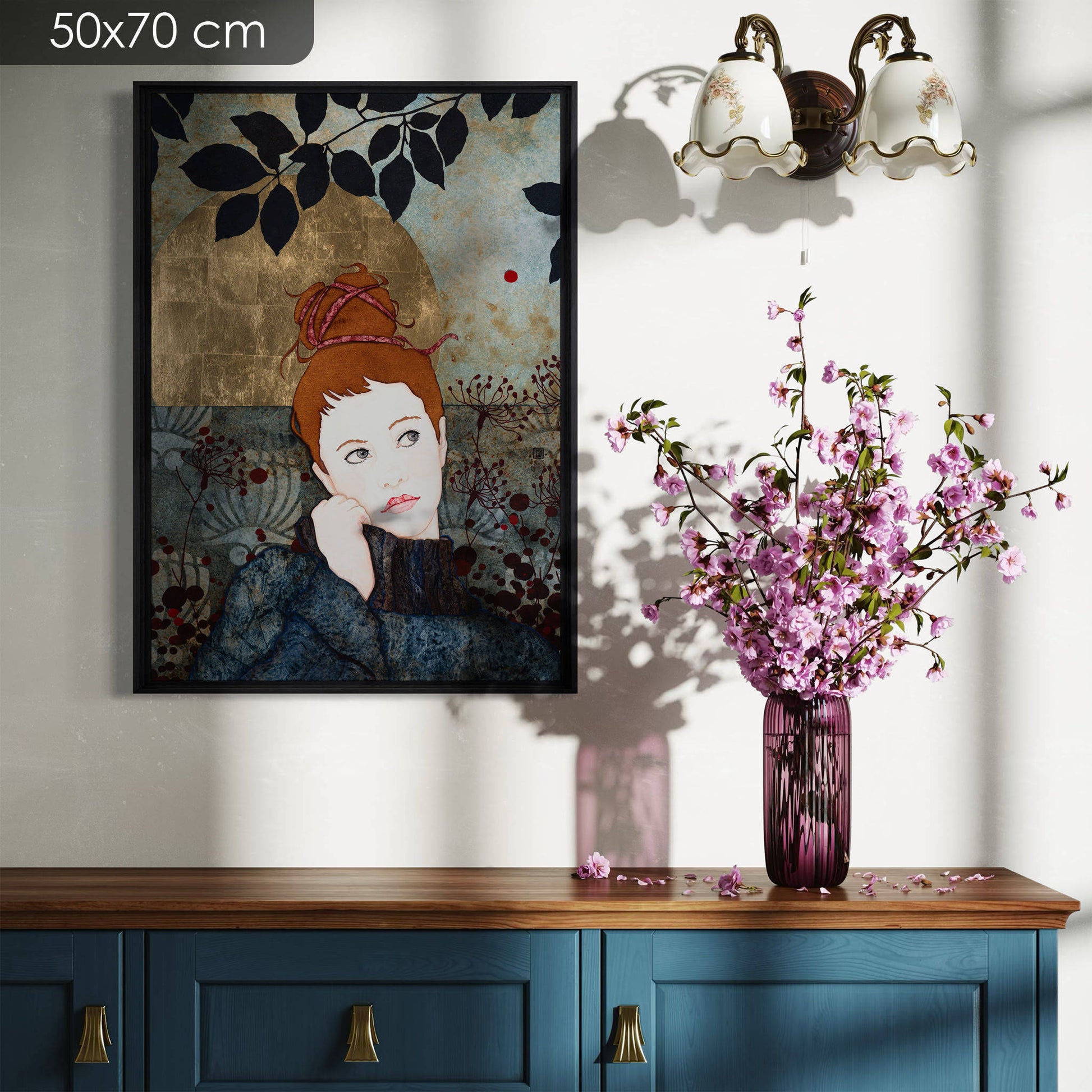 Galerie KLE, Portrait féminin, Lalou Kraffe, Rêveuse, Regard poétique, Normandie, Bretagne